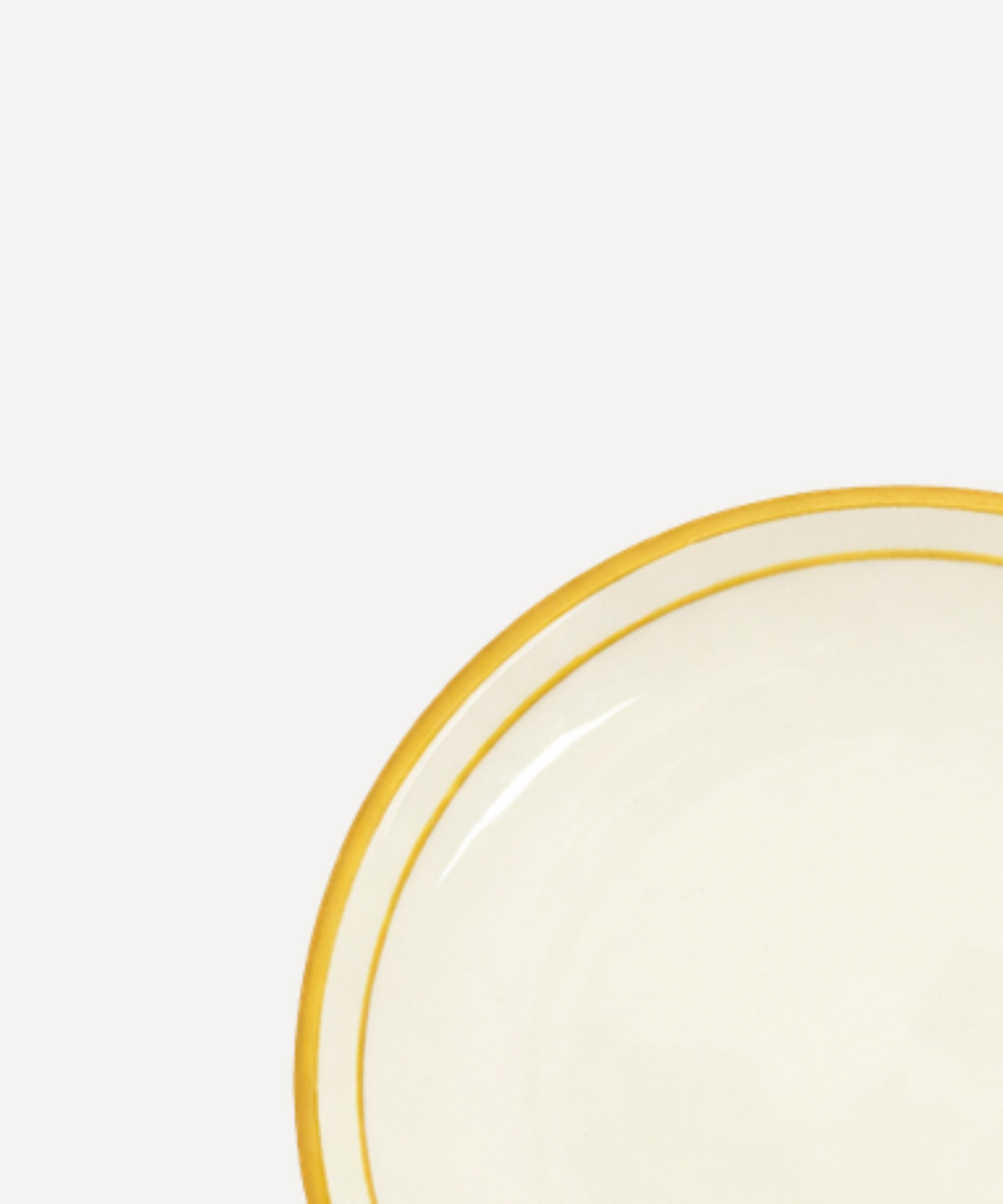 Hand-painted Rim Bread Plate in Golden Yellow, Carmen del Viboral ceramic.