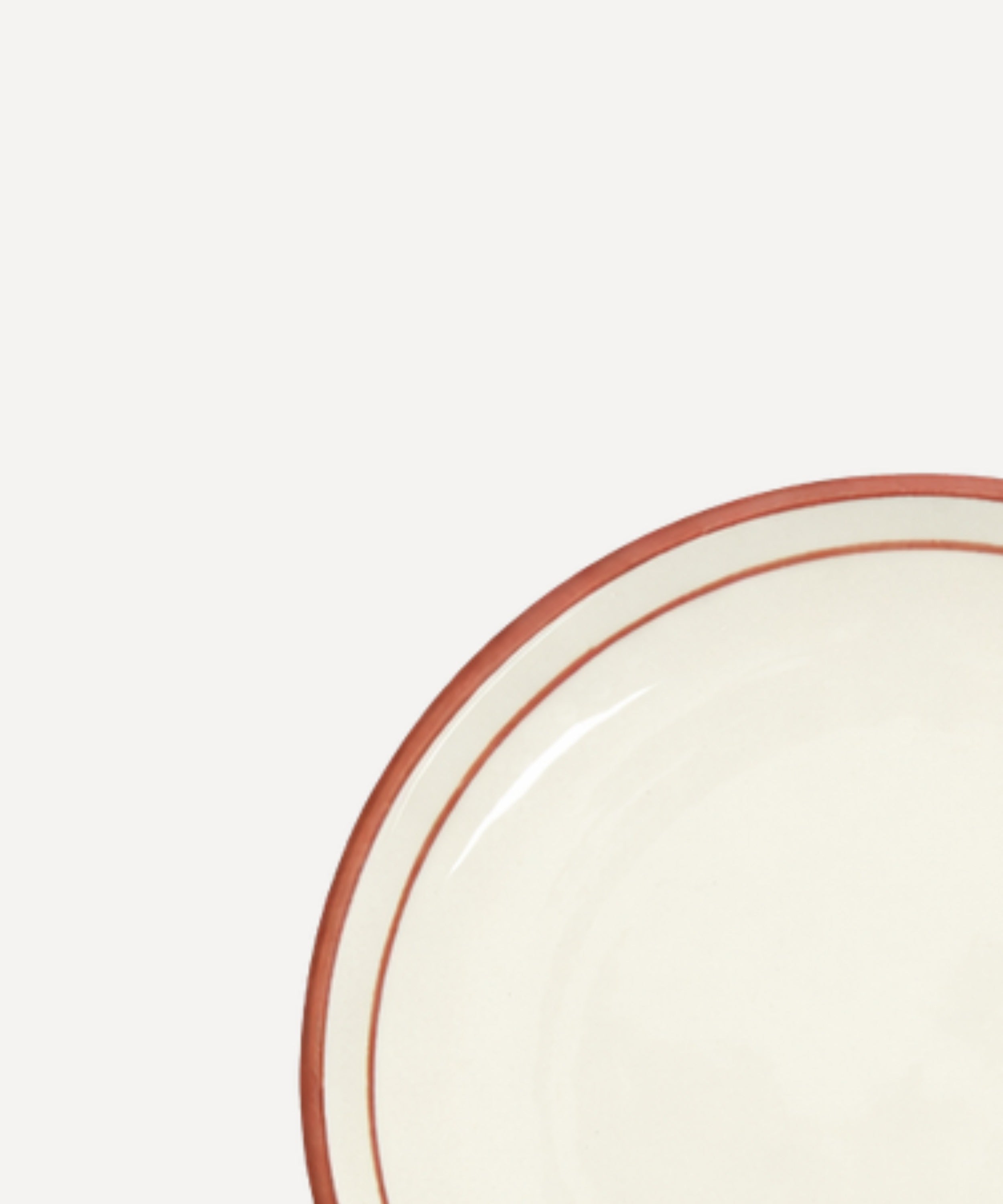 Hand-painted Rim Bread Plate in Rust Red, Carmen del Viboral ceramic.
