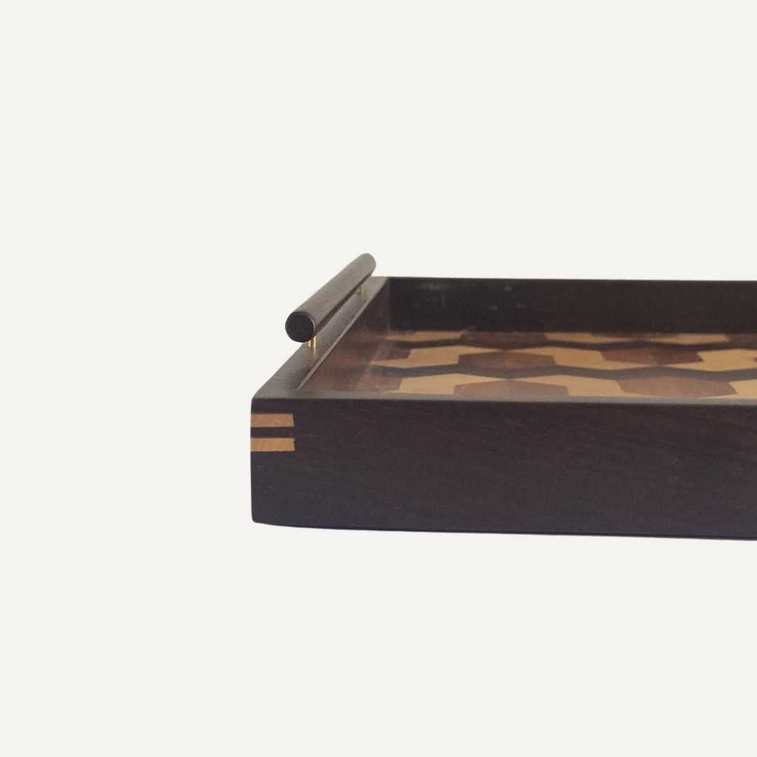 Lara Marquetry Tray - Medium TABLEWARE, SERVEWARE & COOKWARE
