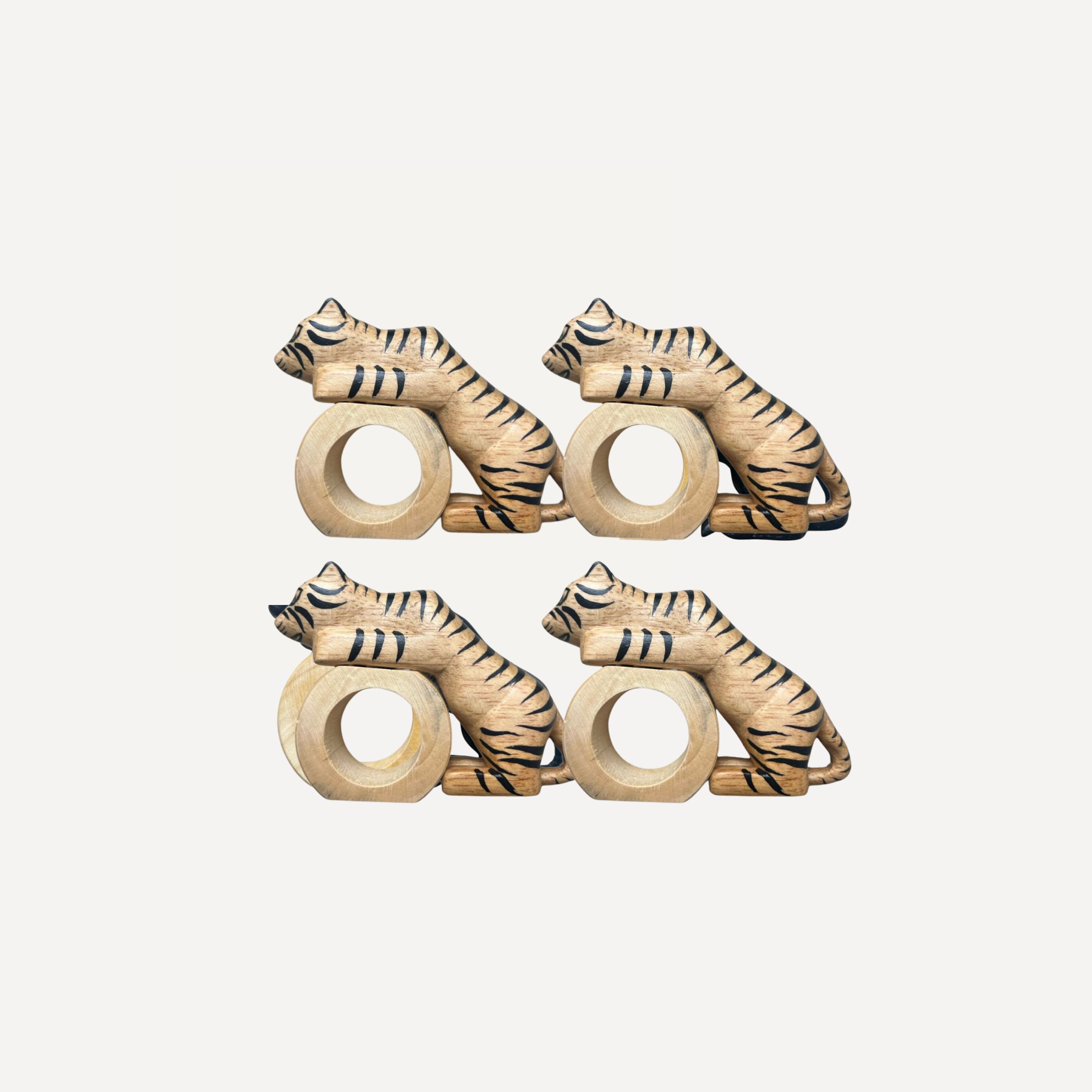 Felino Tiger Napkin Ring (Set of 4)