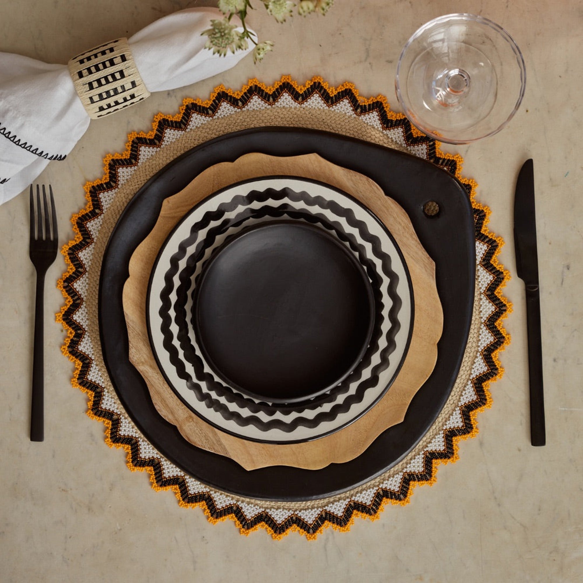 Alicia Placemats - Burnt Yellow TABLEWARE, SERVEWARE & COOKWARE