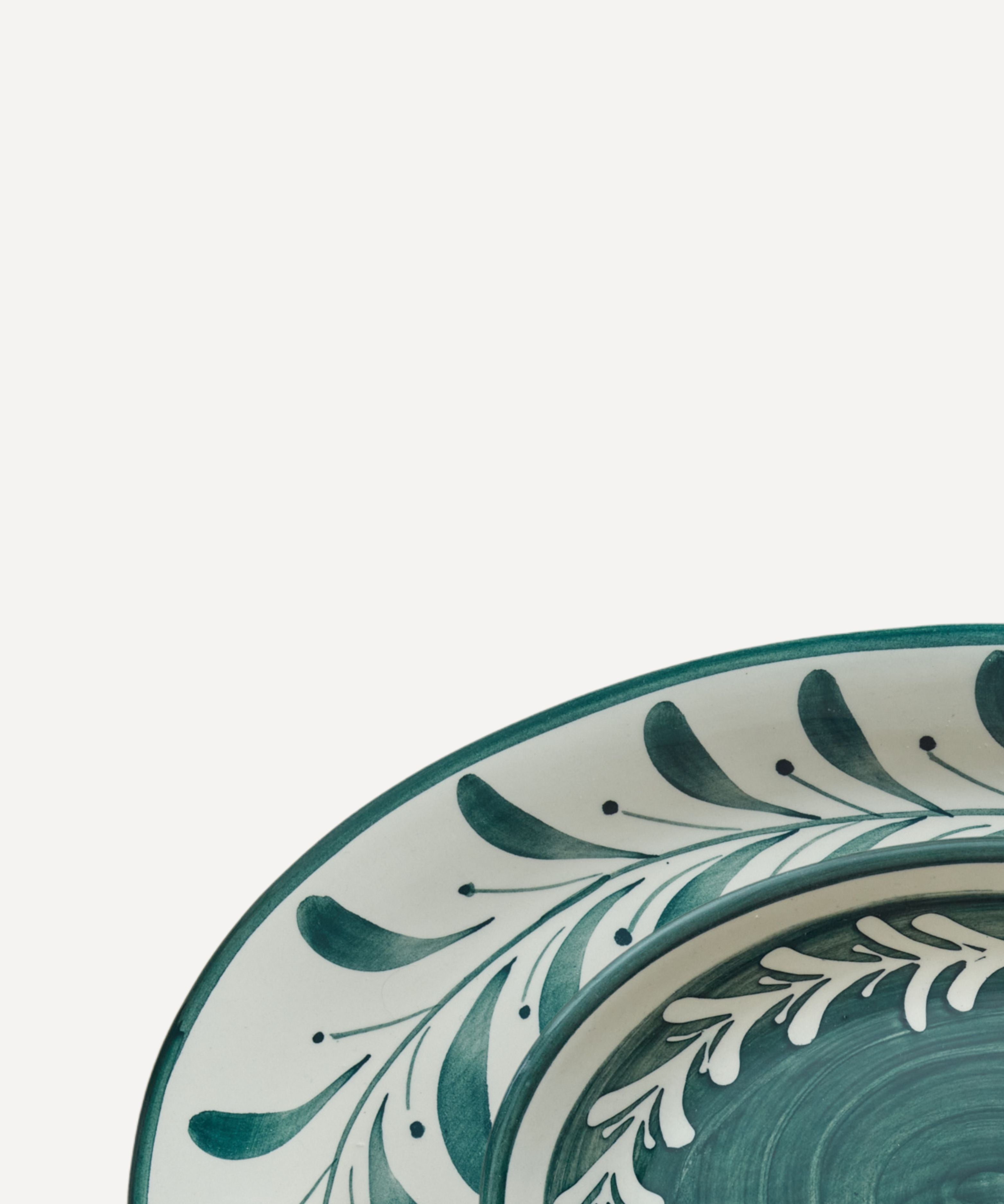 Helecho Serving Platter (set of two) - Teal