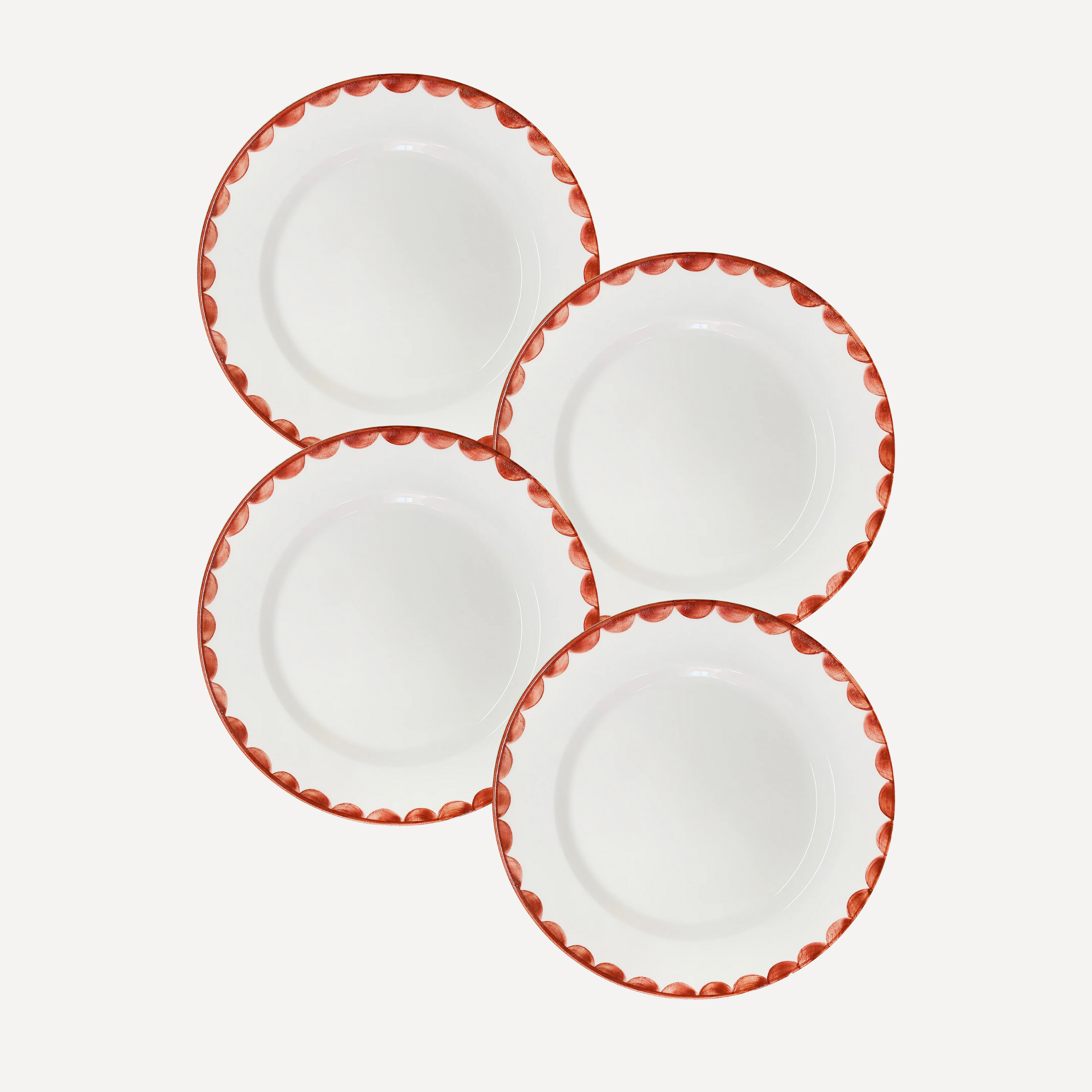 Cascos Dinner Plate, Rust Red (Set of 4)