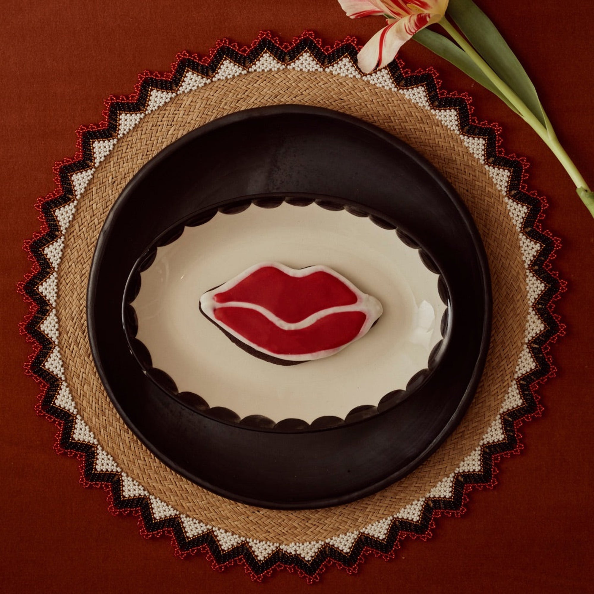 Alicia Placemats - Bright Red TABLEWARE, SERVEWARE & COOKWARE