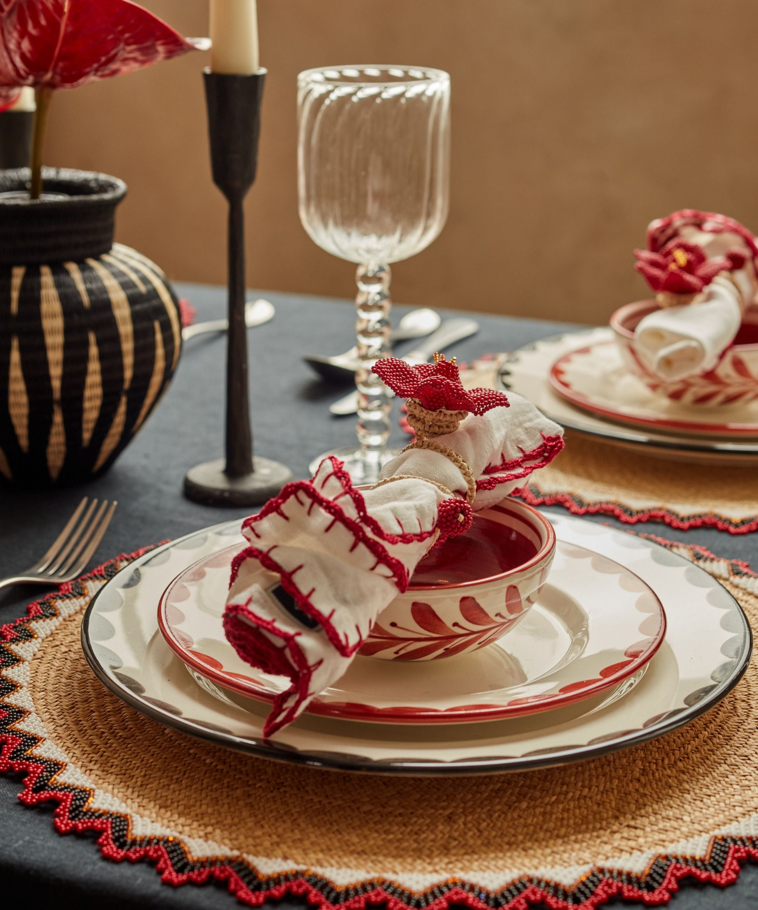 Helecho Bowl, Rust Red