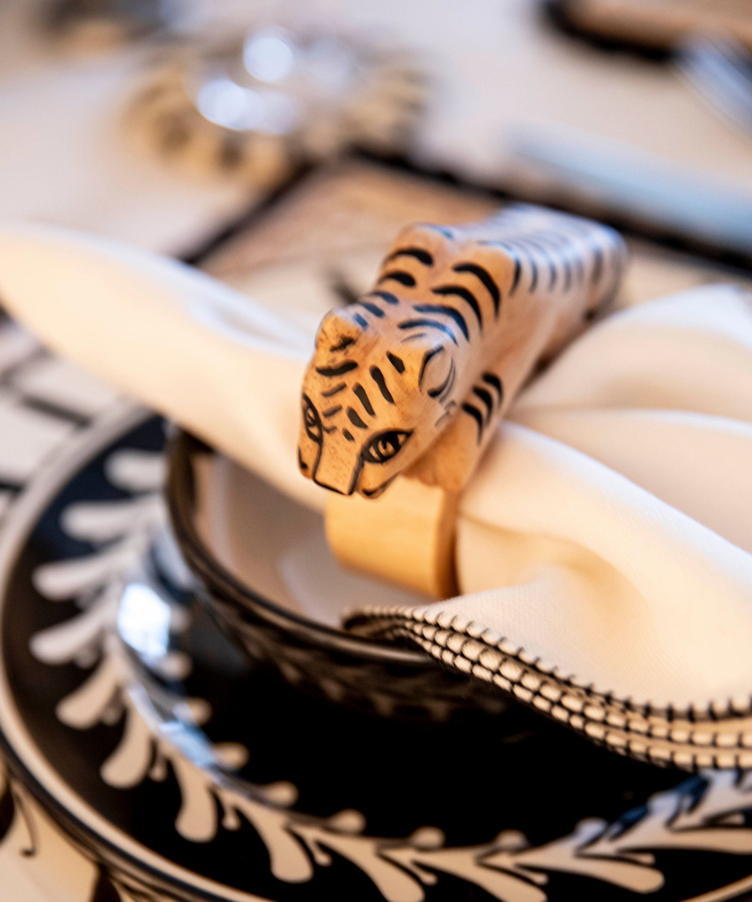 Felino Tiger Napkin Ring