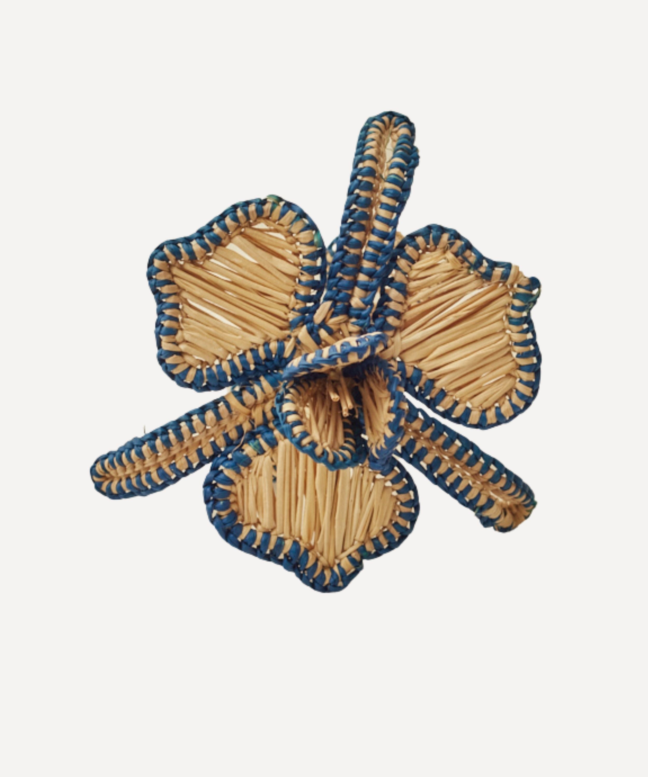 Orquidea Napkin Ring, Deep Blue Border