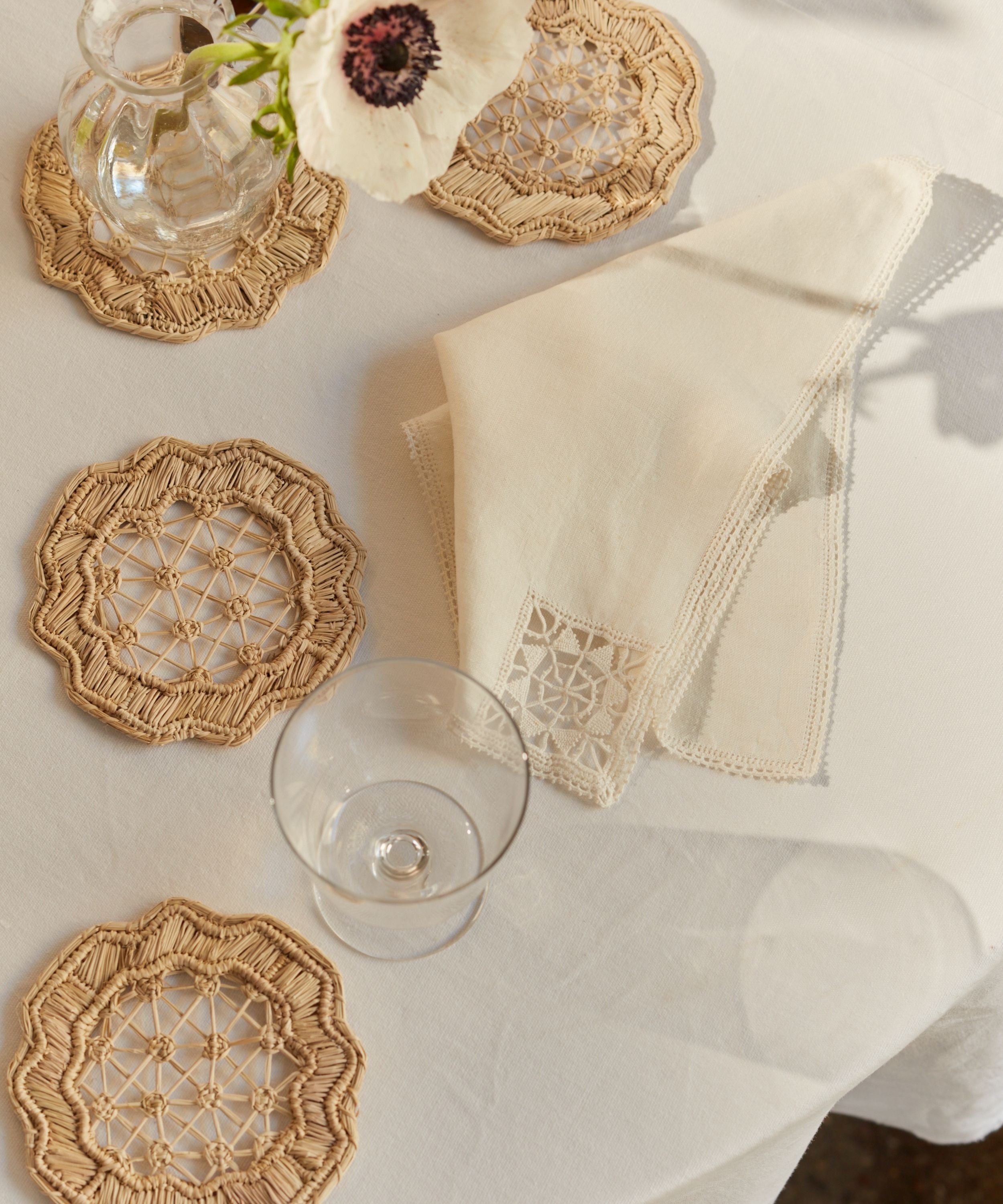 Deco Coasters, Natural (set of 4)