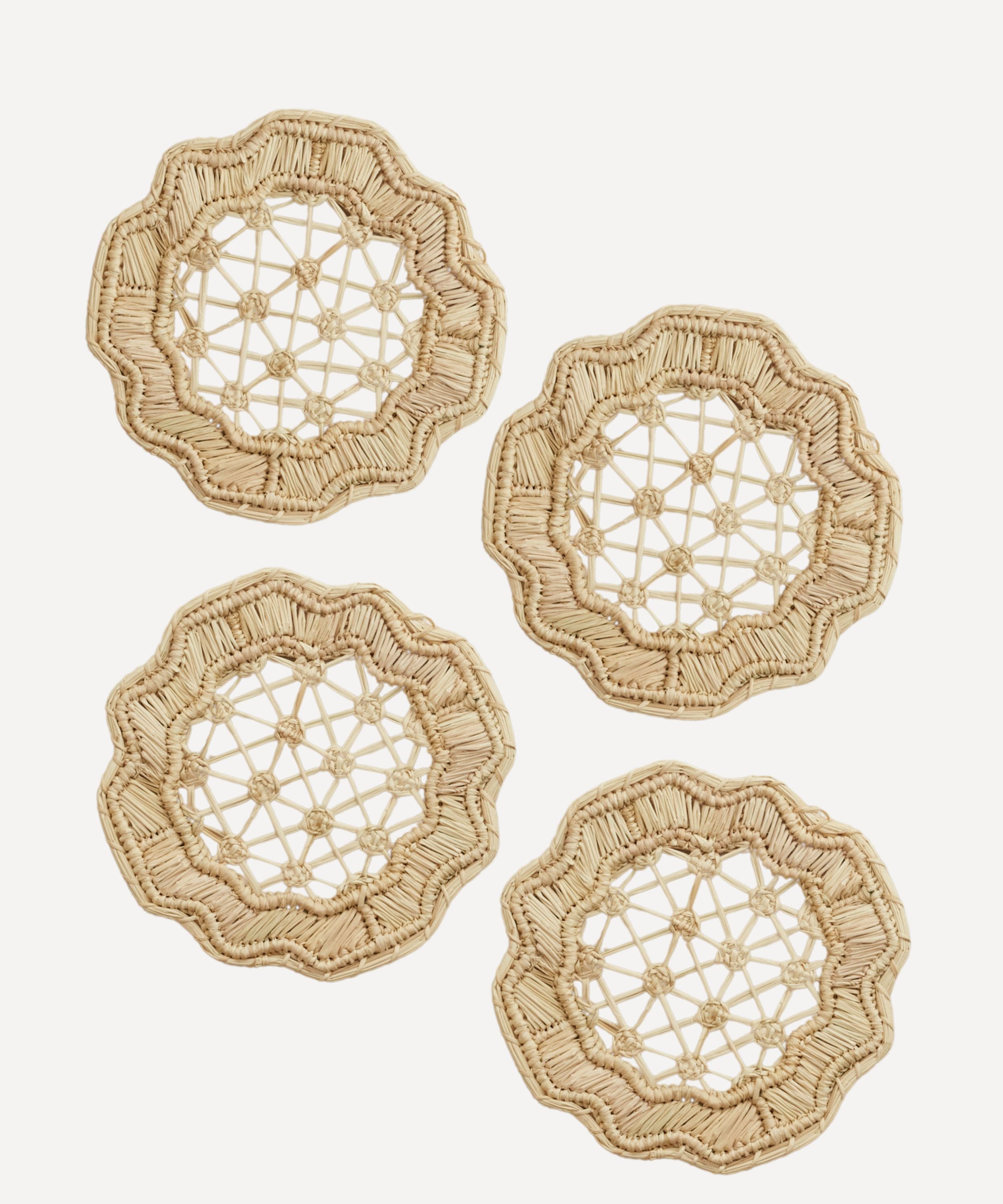 Deco Coasters, Natural (set of 4)