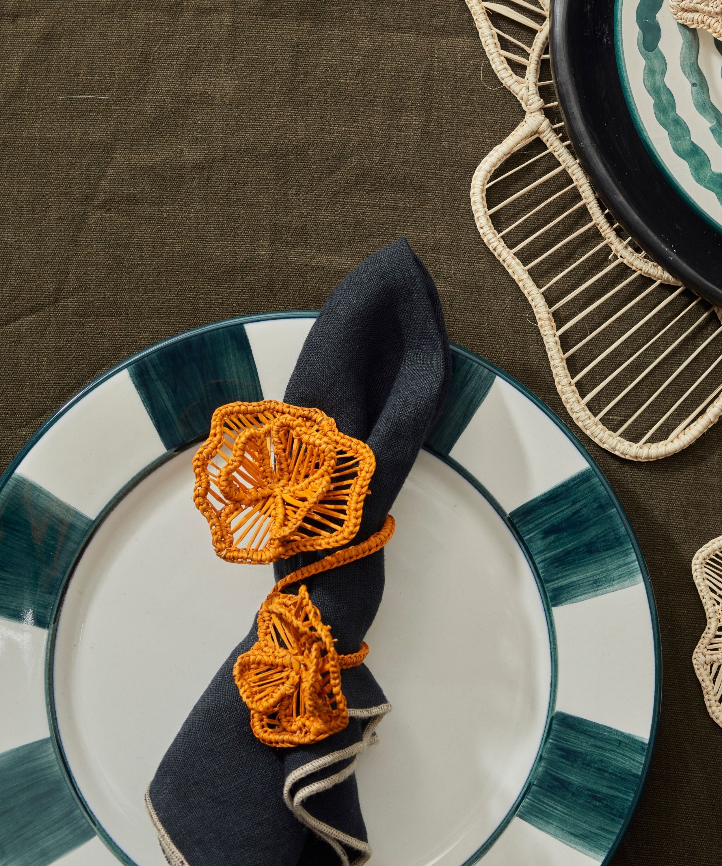Cayena Napkin Ring - Mustard