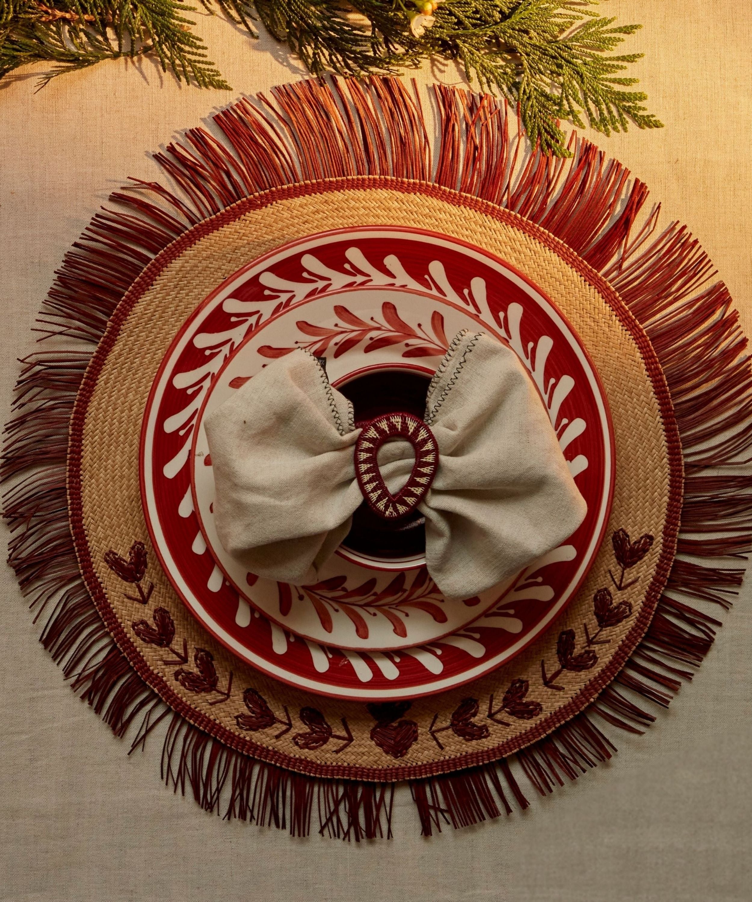 Gota Werregue Napkin Ring, Marsala