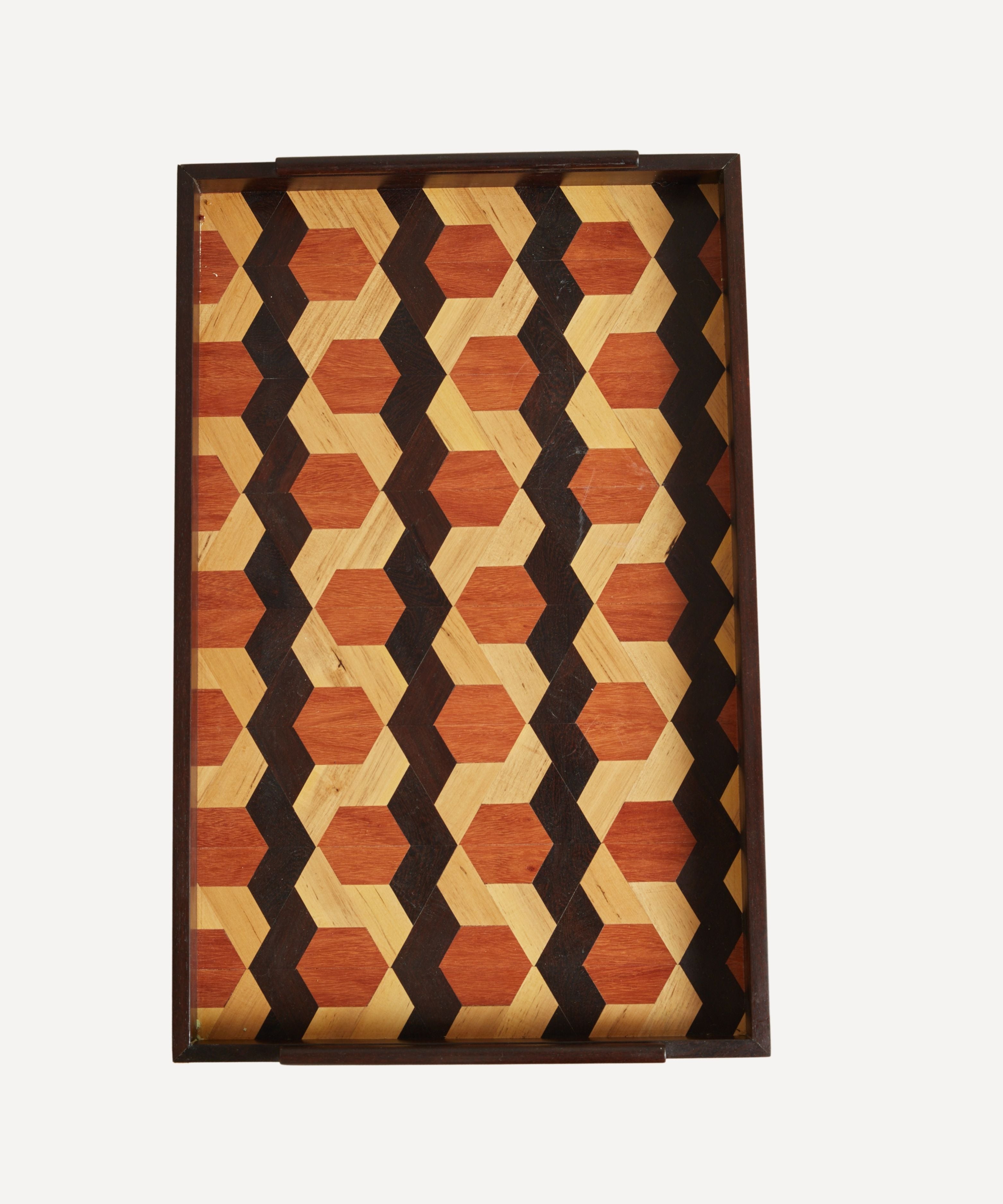 Lara Marquetry Tray - Ebano Large