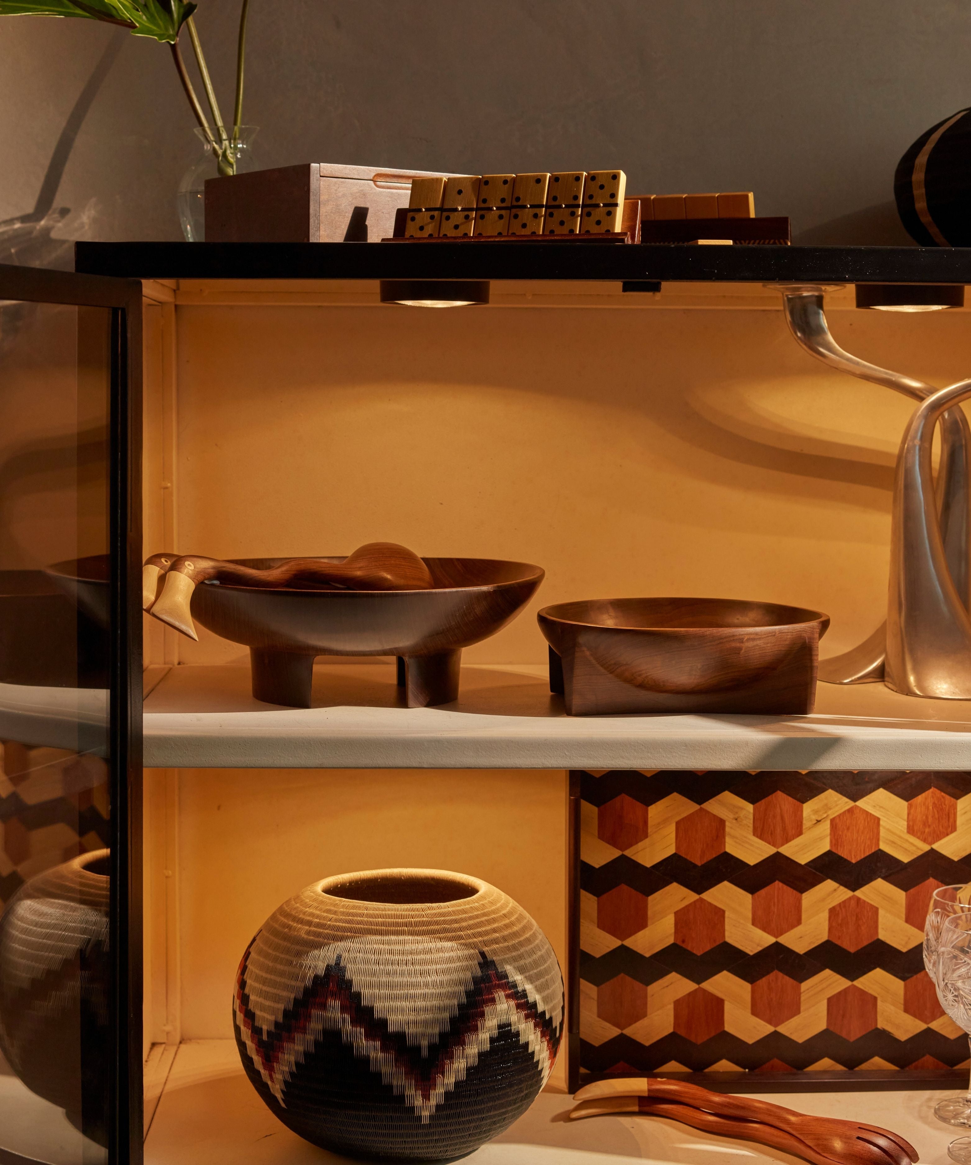 Lara Marquetry Tray - Ebano Large