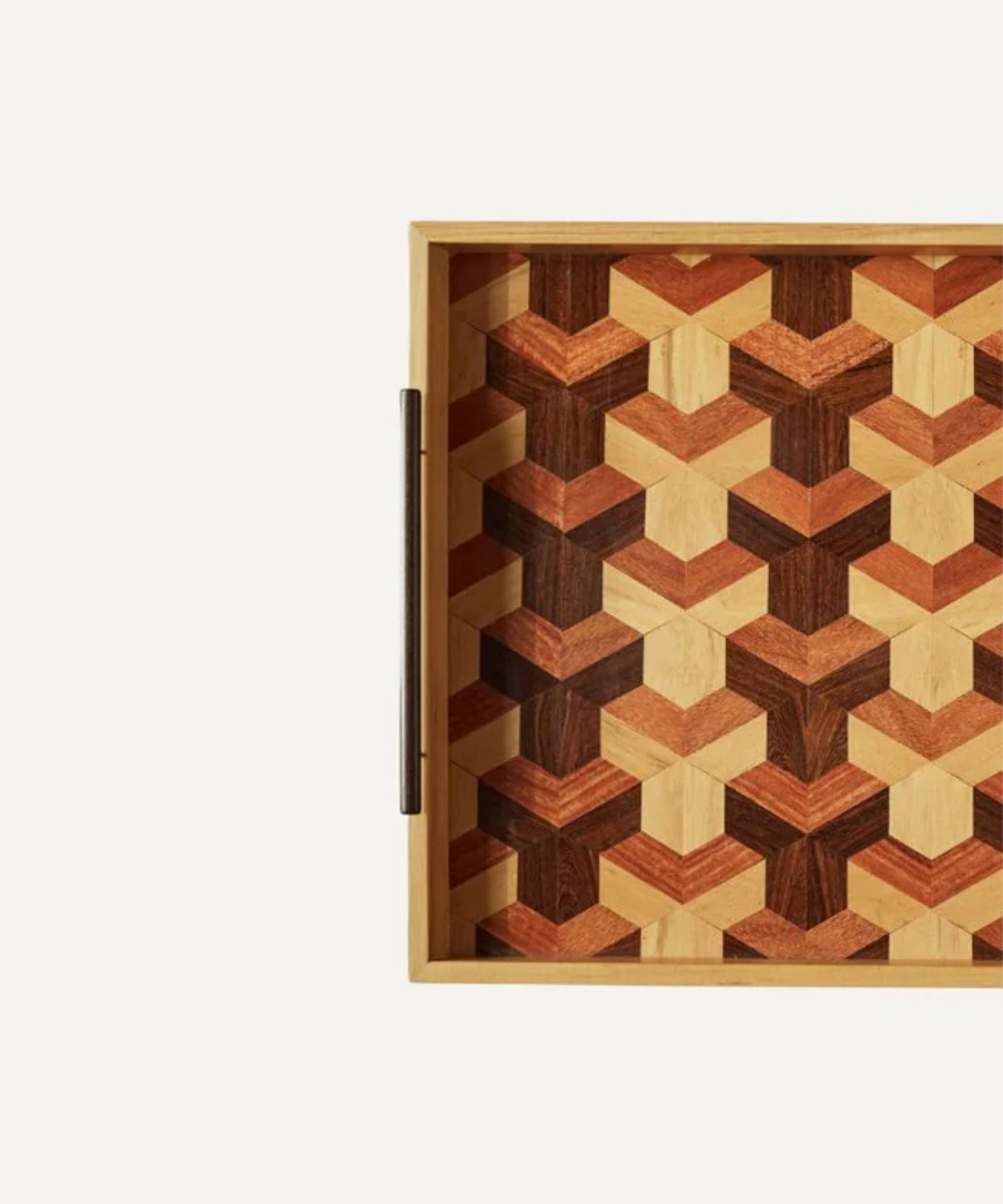 Lara Marquetry Tray - Roble Large