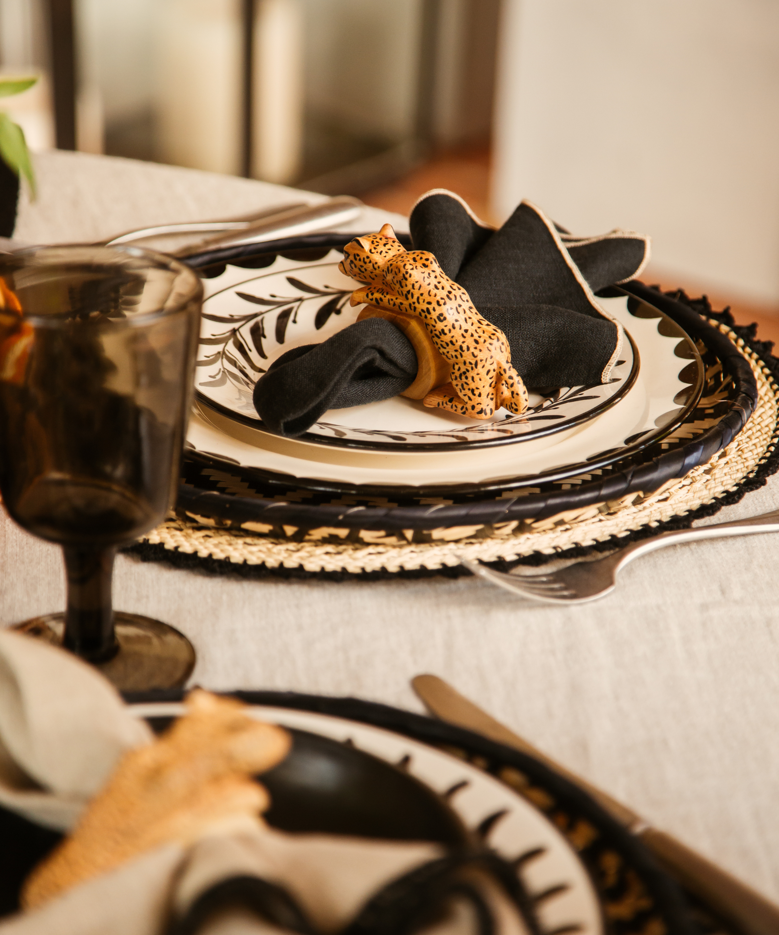 Felino Jaguar Napkin Ring (Set of 4)