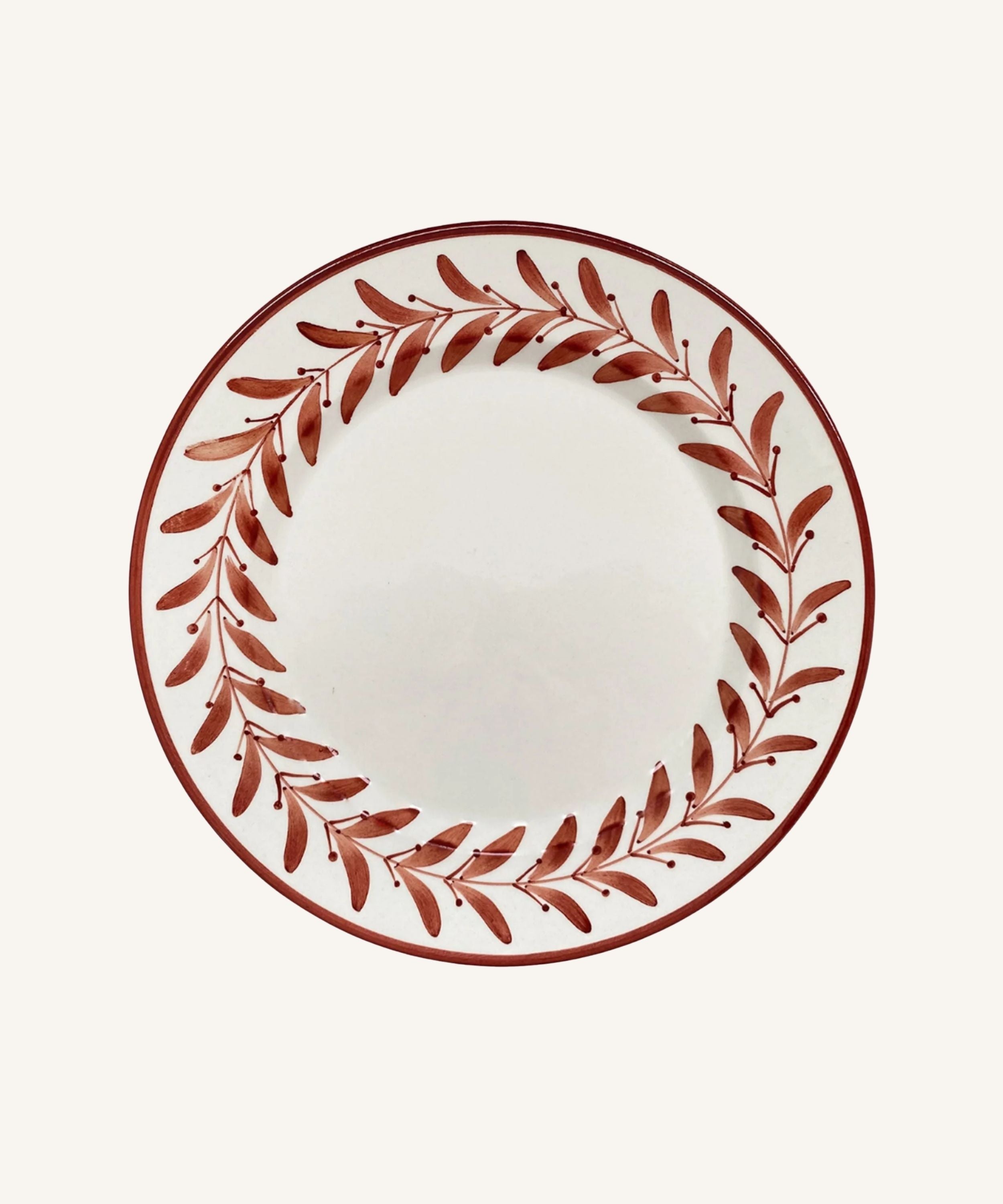 Helecho Dinner Plate, Rust Red (Set of 4)