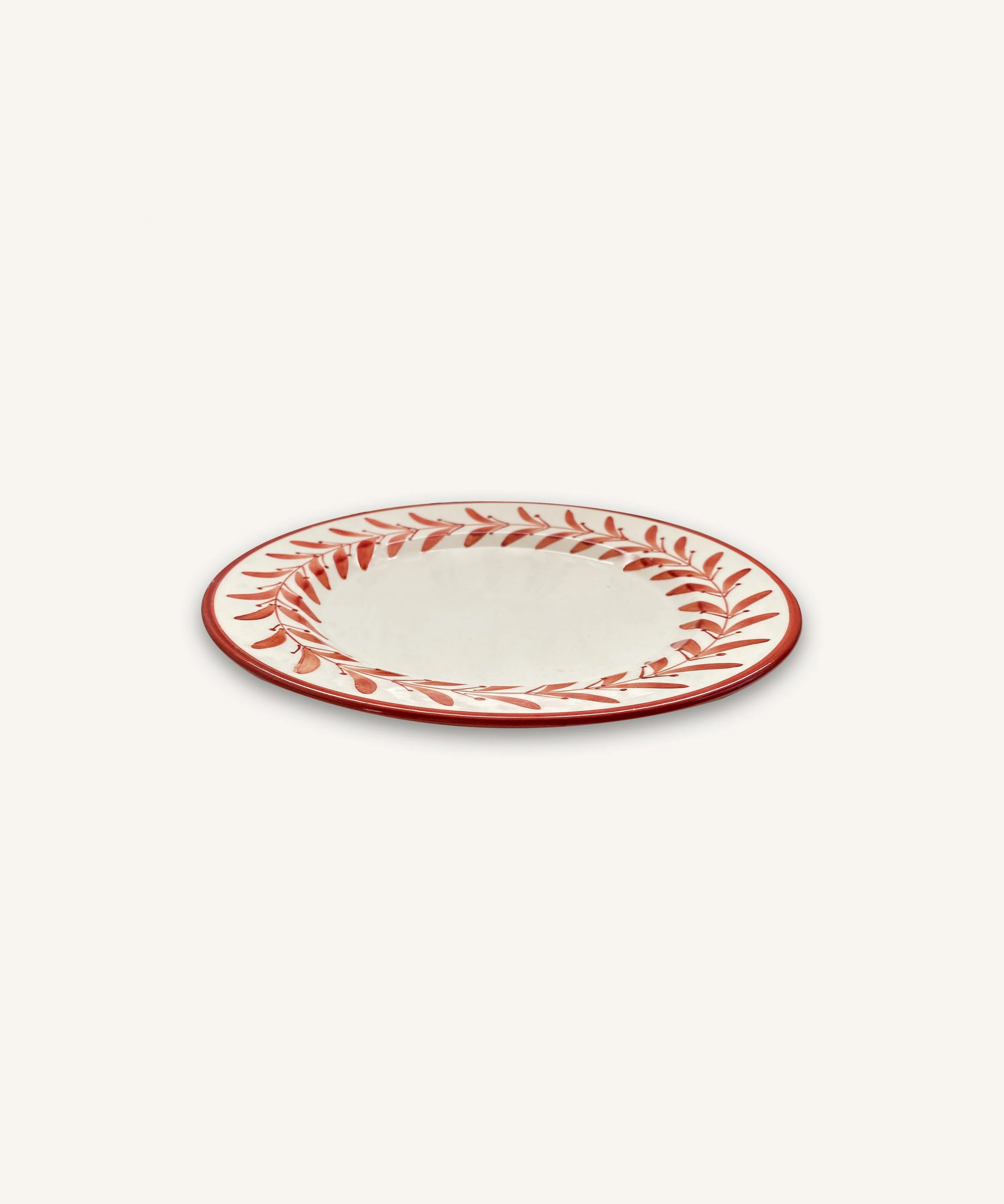 Helecho Dinner Plate, Rust Red