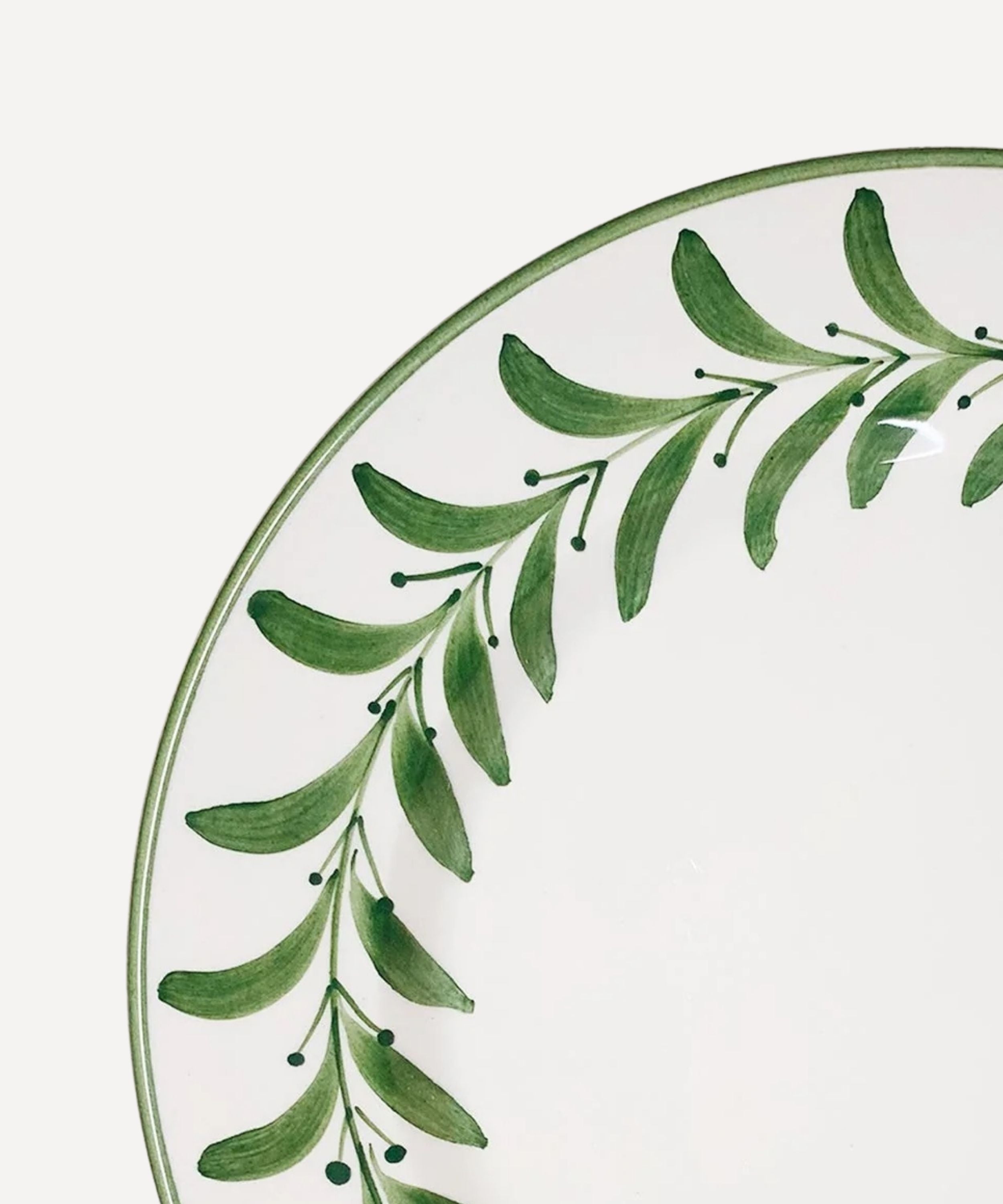 Helecho Side Plate, Fern Green