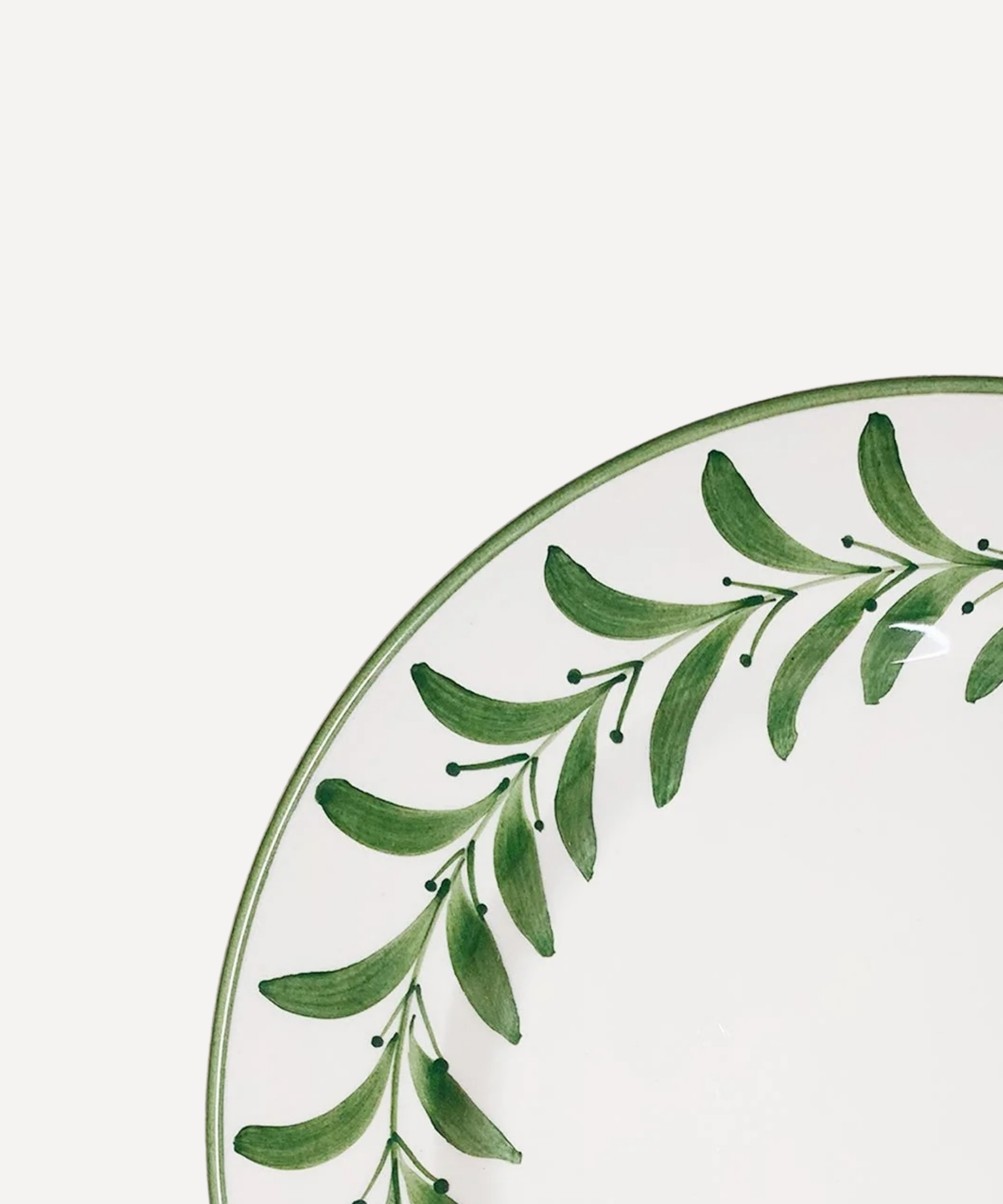 Helecho Side Plate, Fern Green