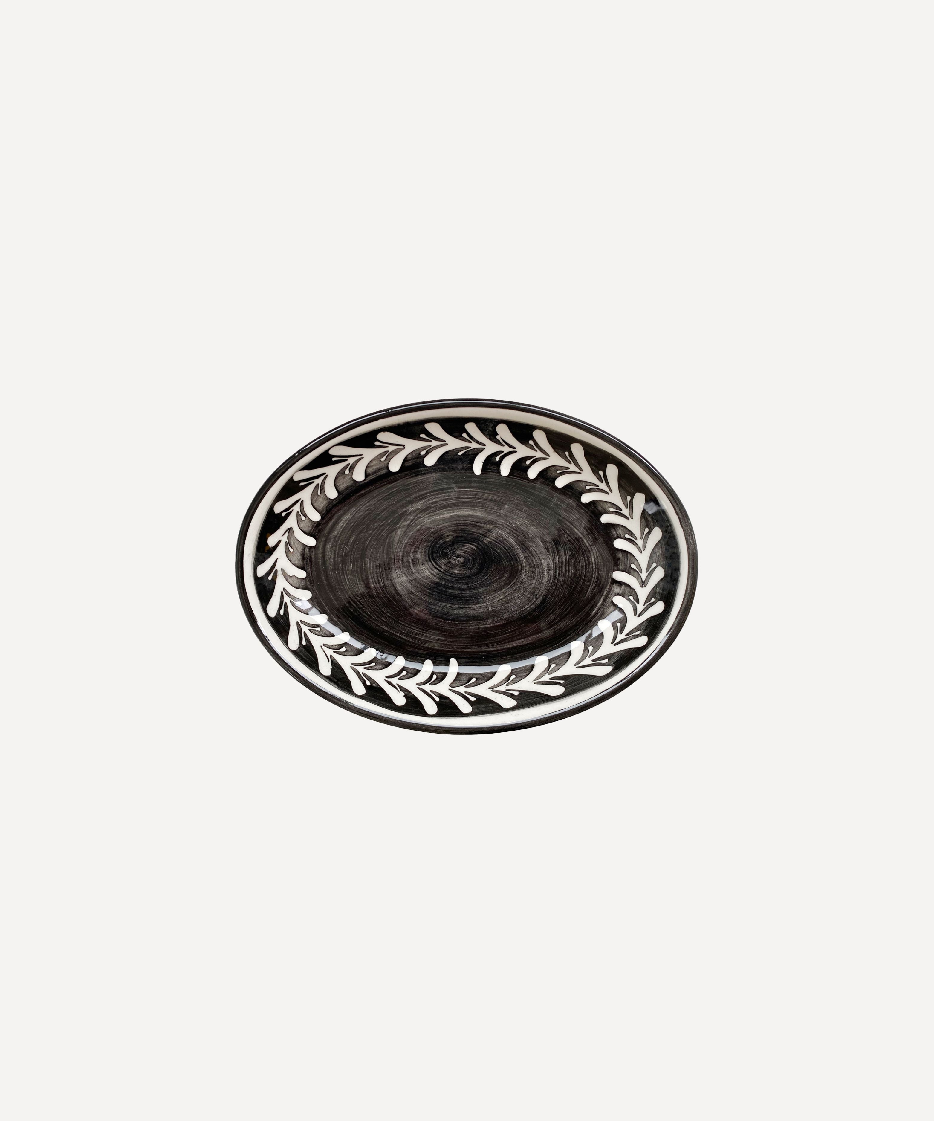 Helecho Serving Platter (set of two) - Jet Black