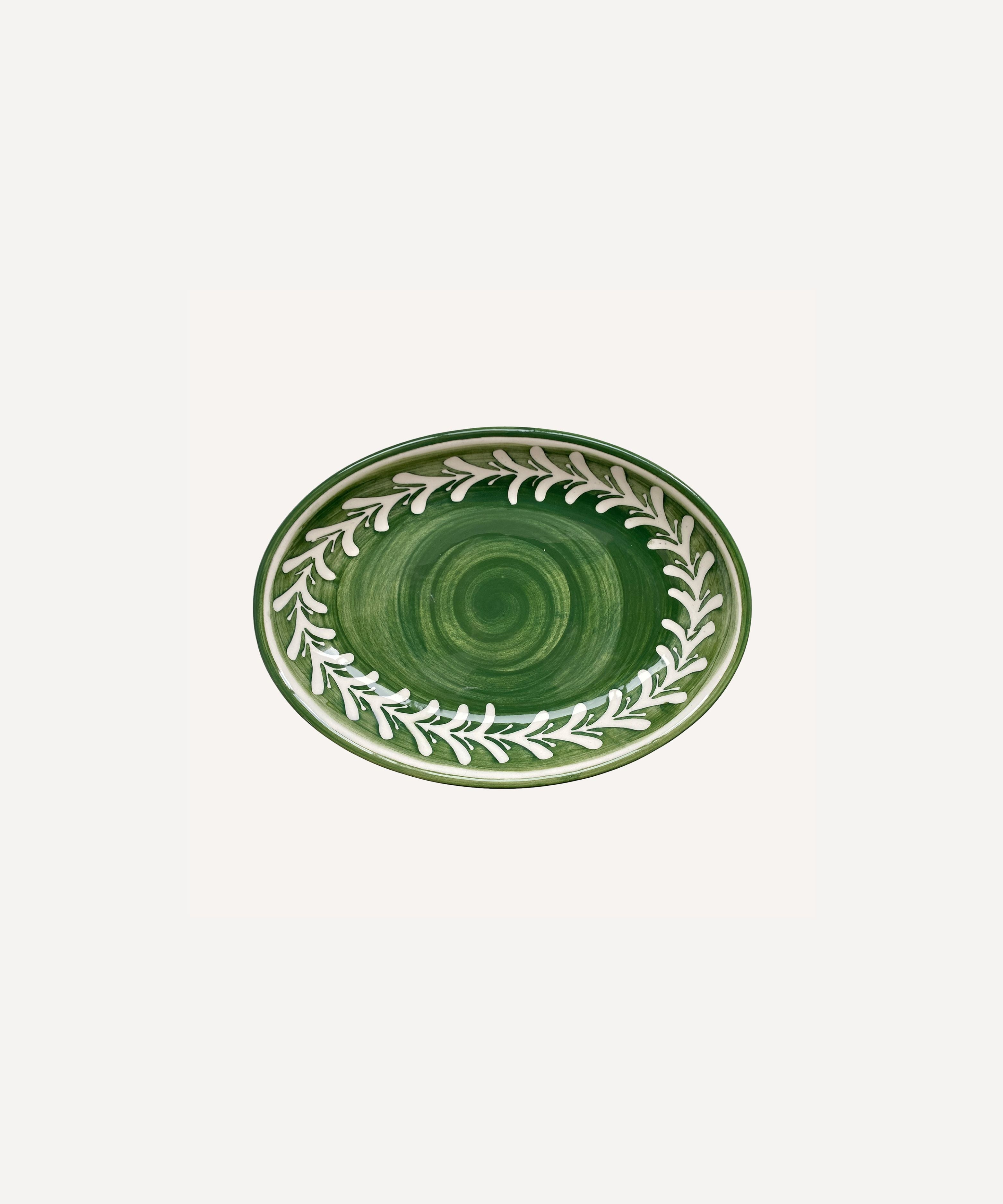 Helecho Serving Platter (set of two) - Fern Green