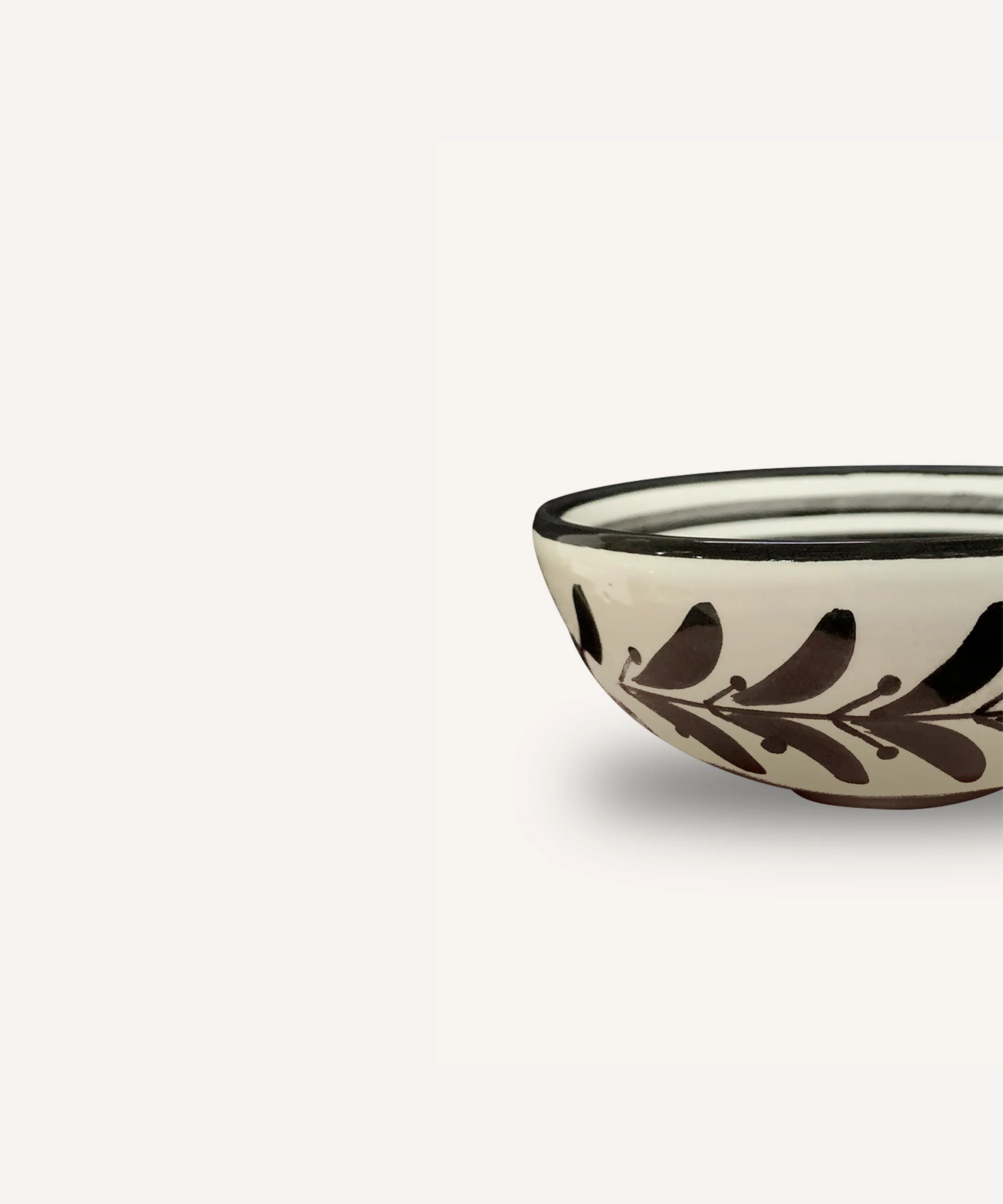 Helecho Tapas Bowl, Jet Black