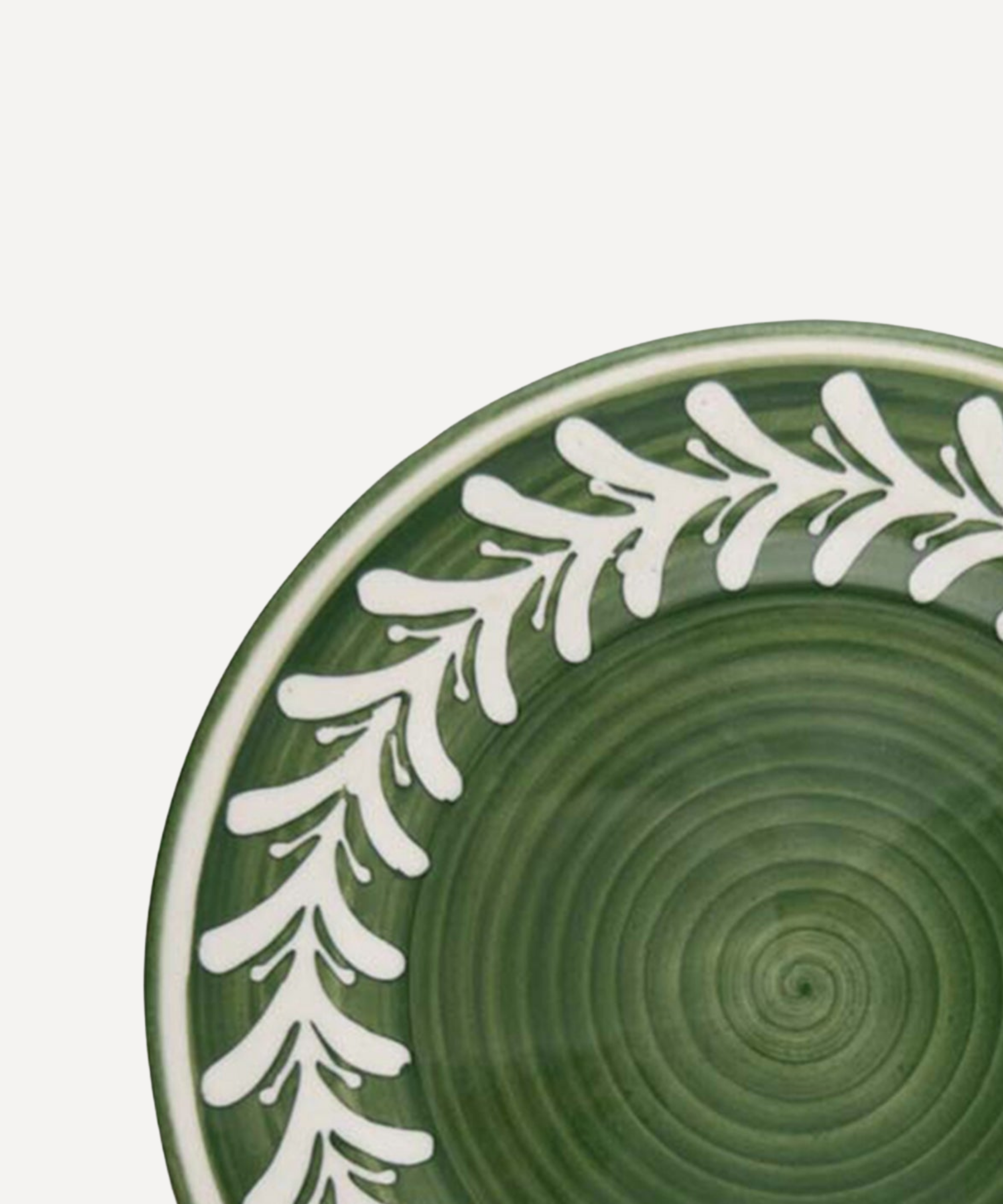 Dark Helecho Dinner Plate, Fern Green