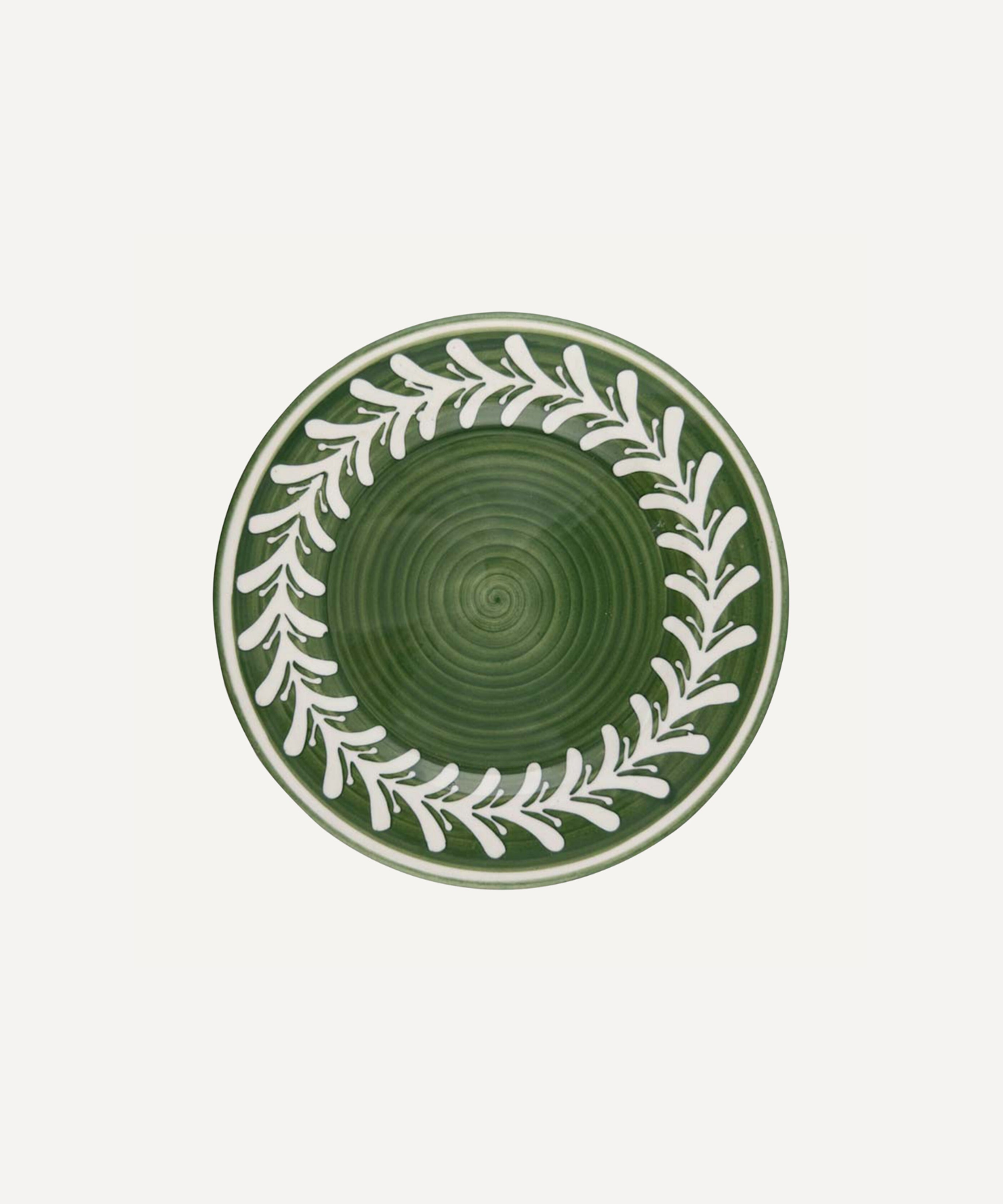Dark Helecho Dinner Plate, Fern Green