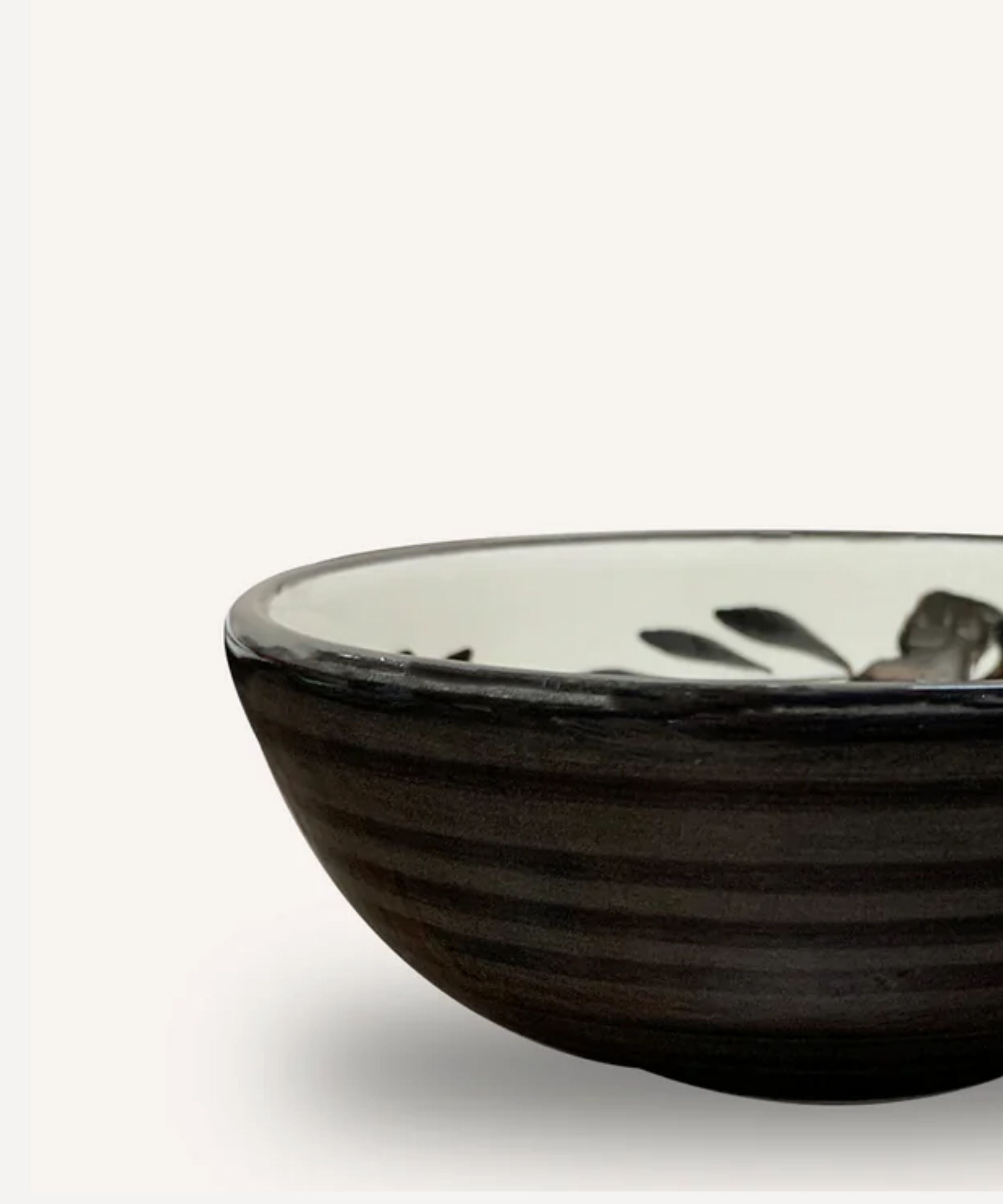 Flor Tapas Bowl, Jet Black