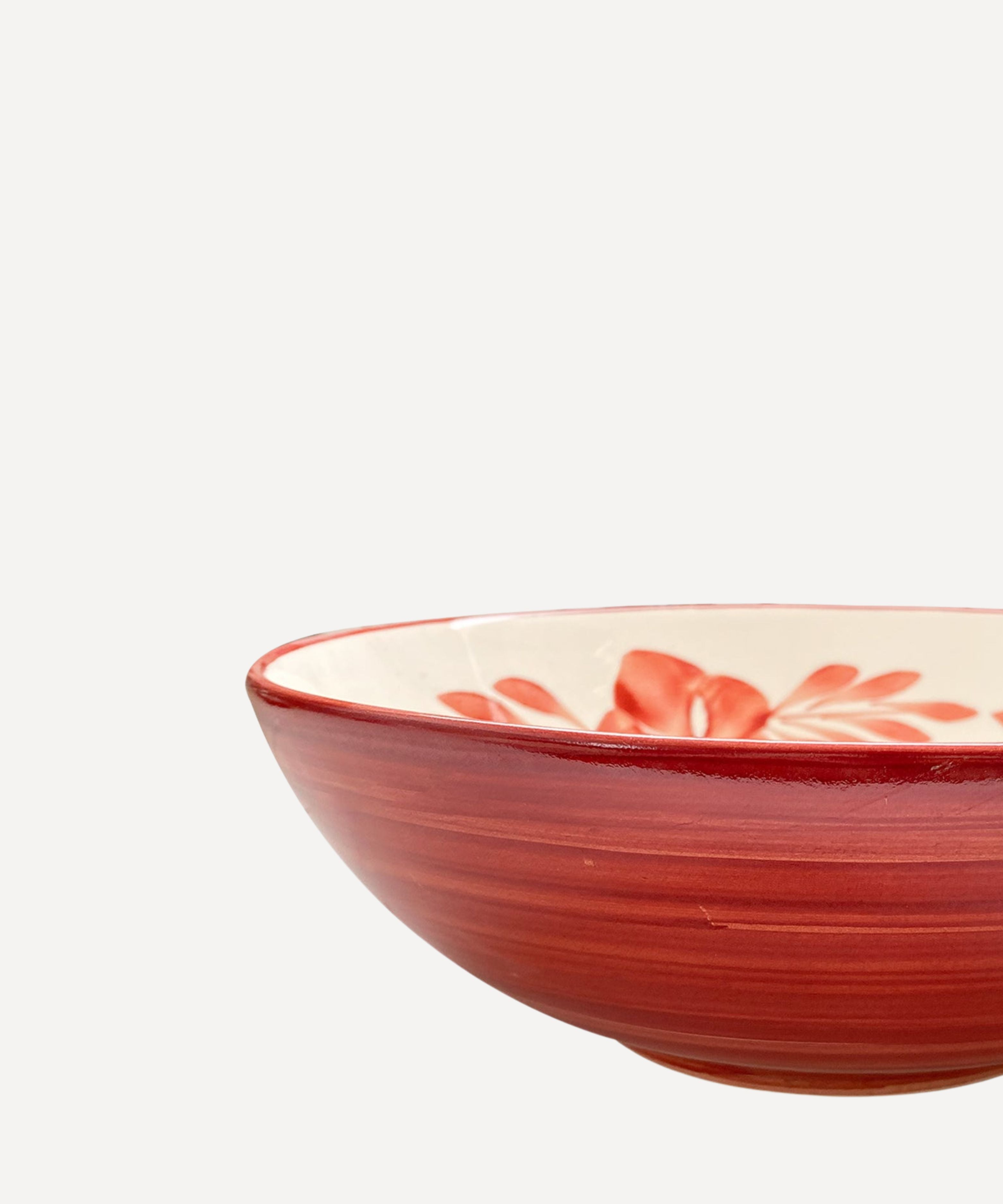 Flor Salad Bowl, Rust Red