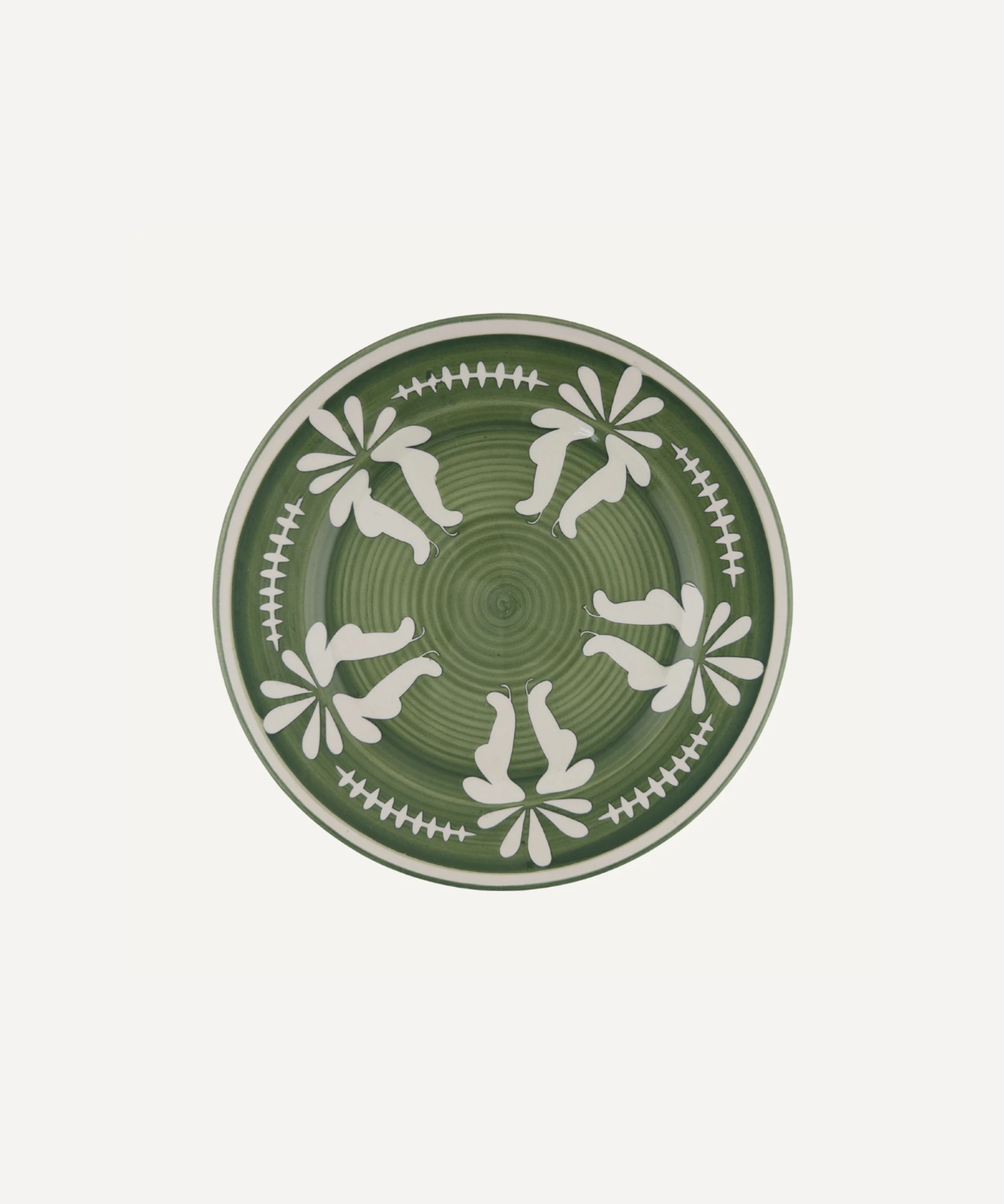Flor Dinner Plate, Fern Green
