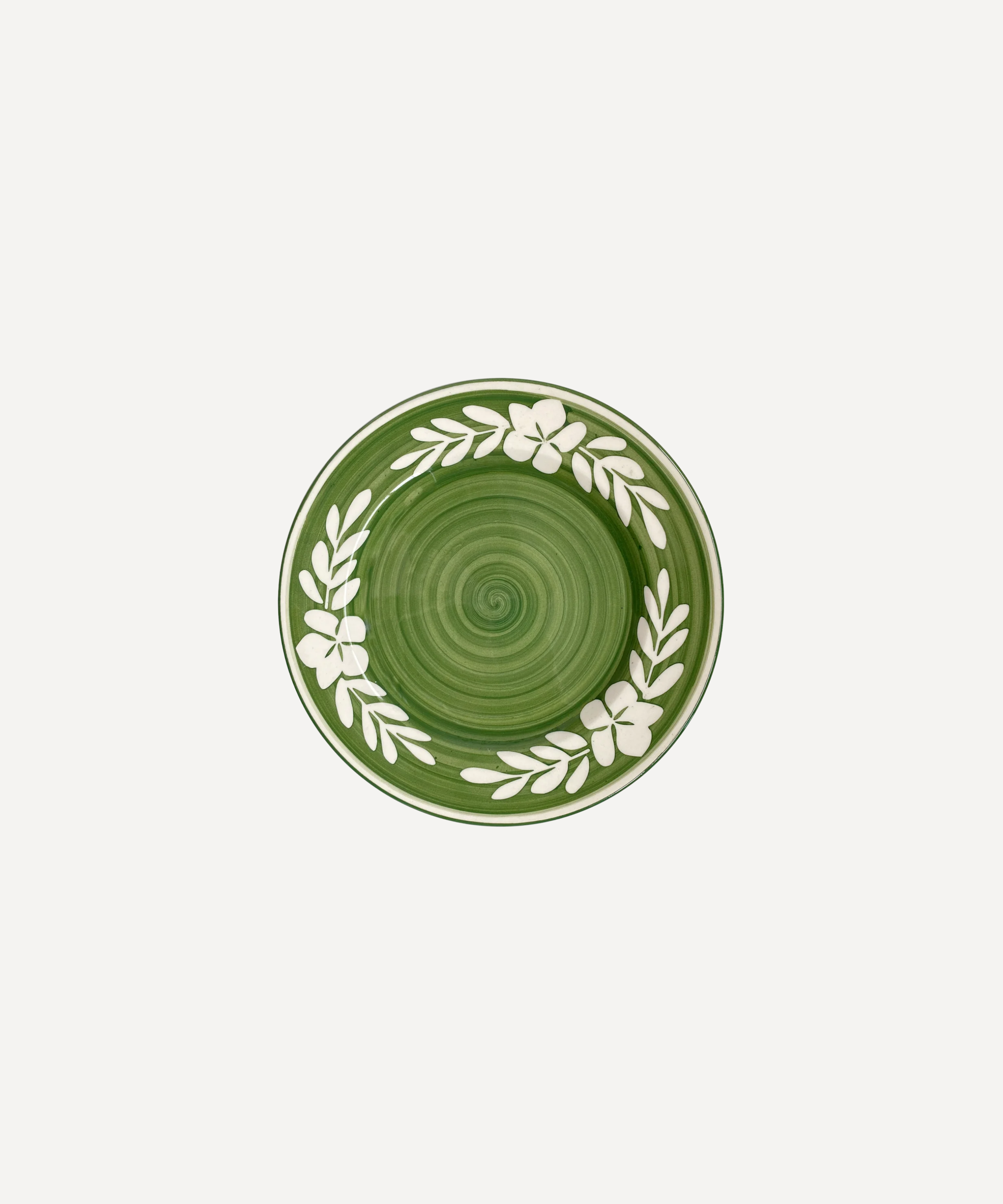 Flor Side Plate, Fern Green
