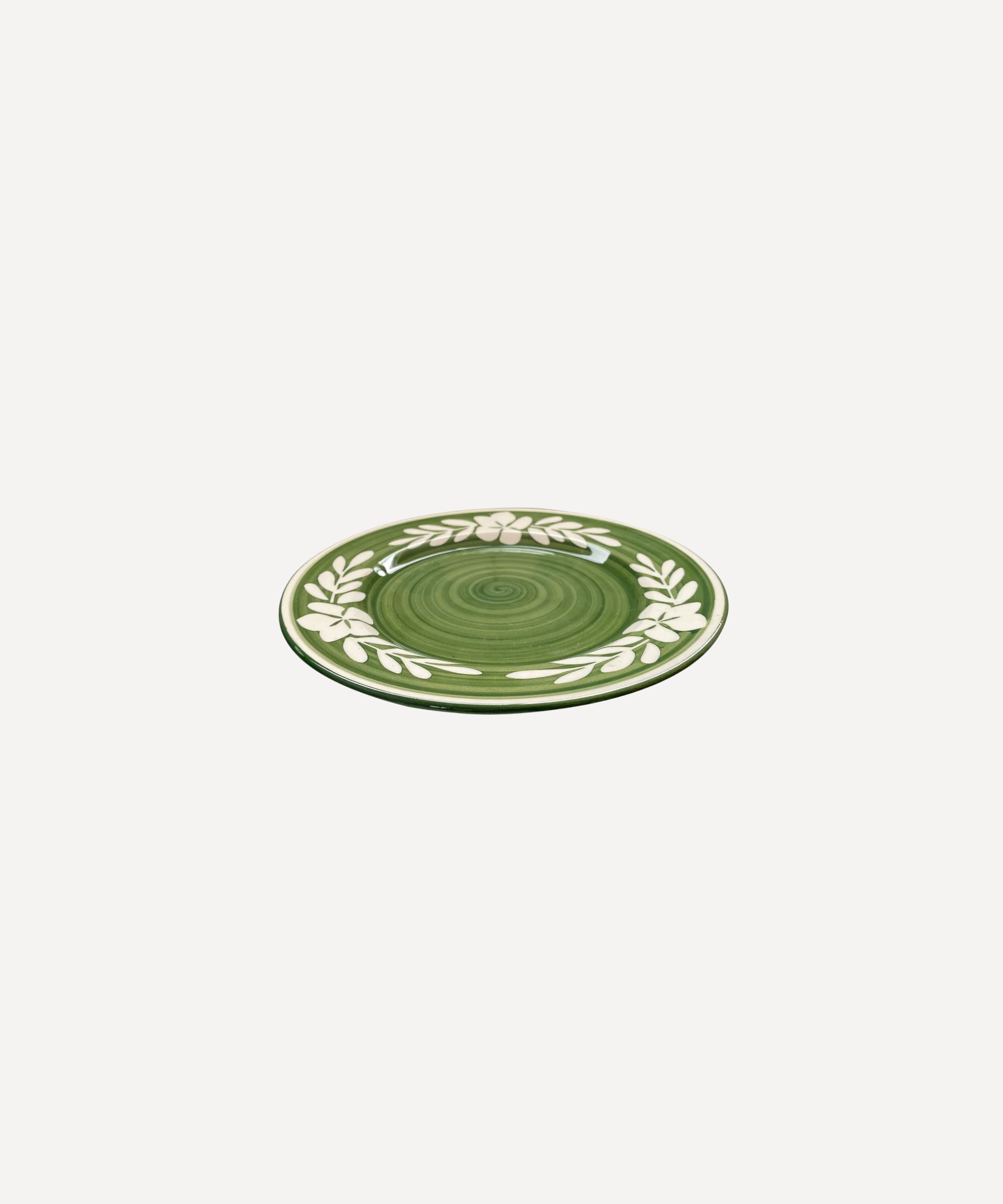 Flor Side Plate, Fern Green