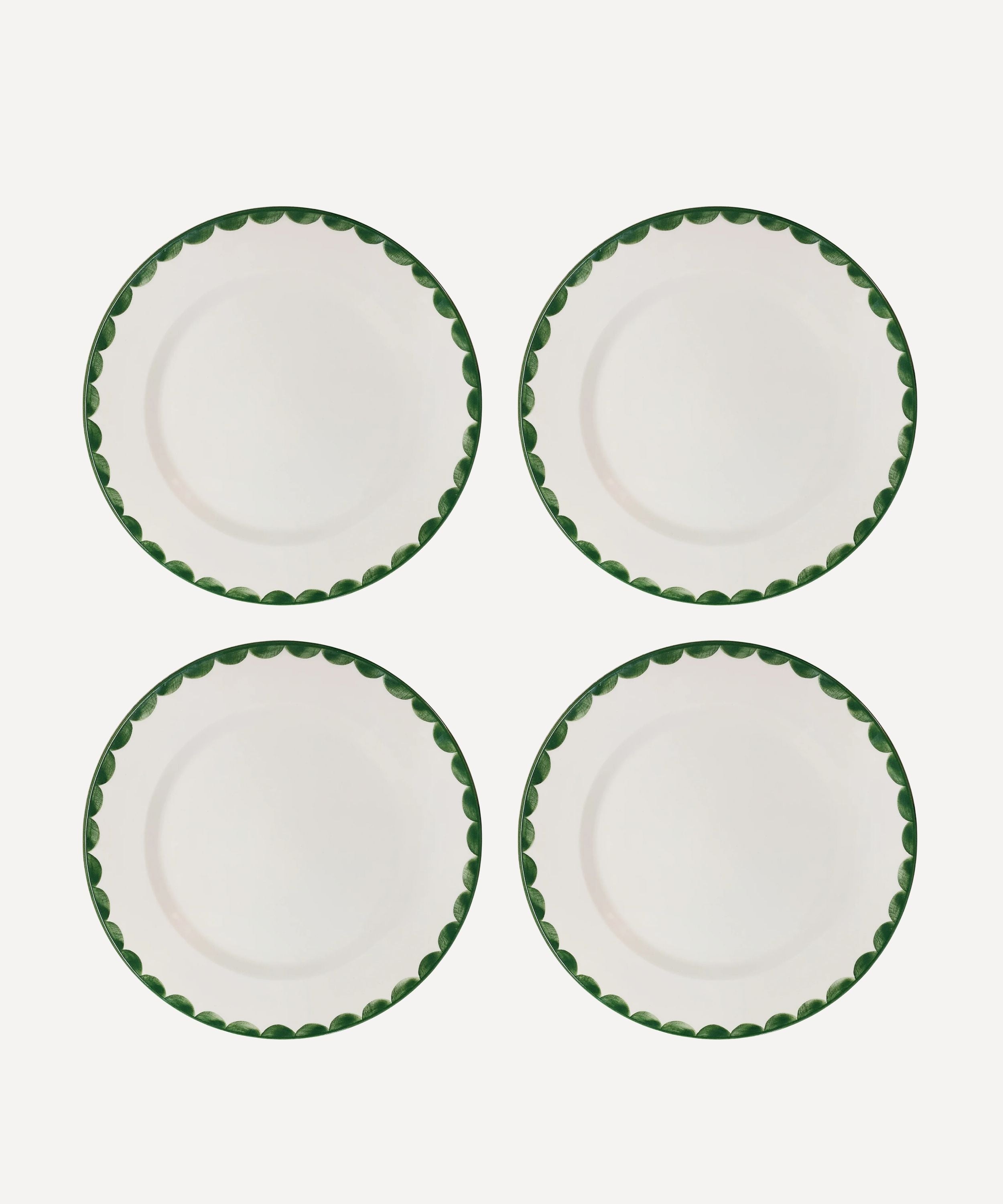 Cascos Dinner Plate, Fern Green (Set of 4)