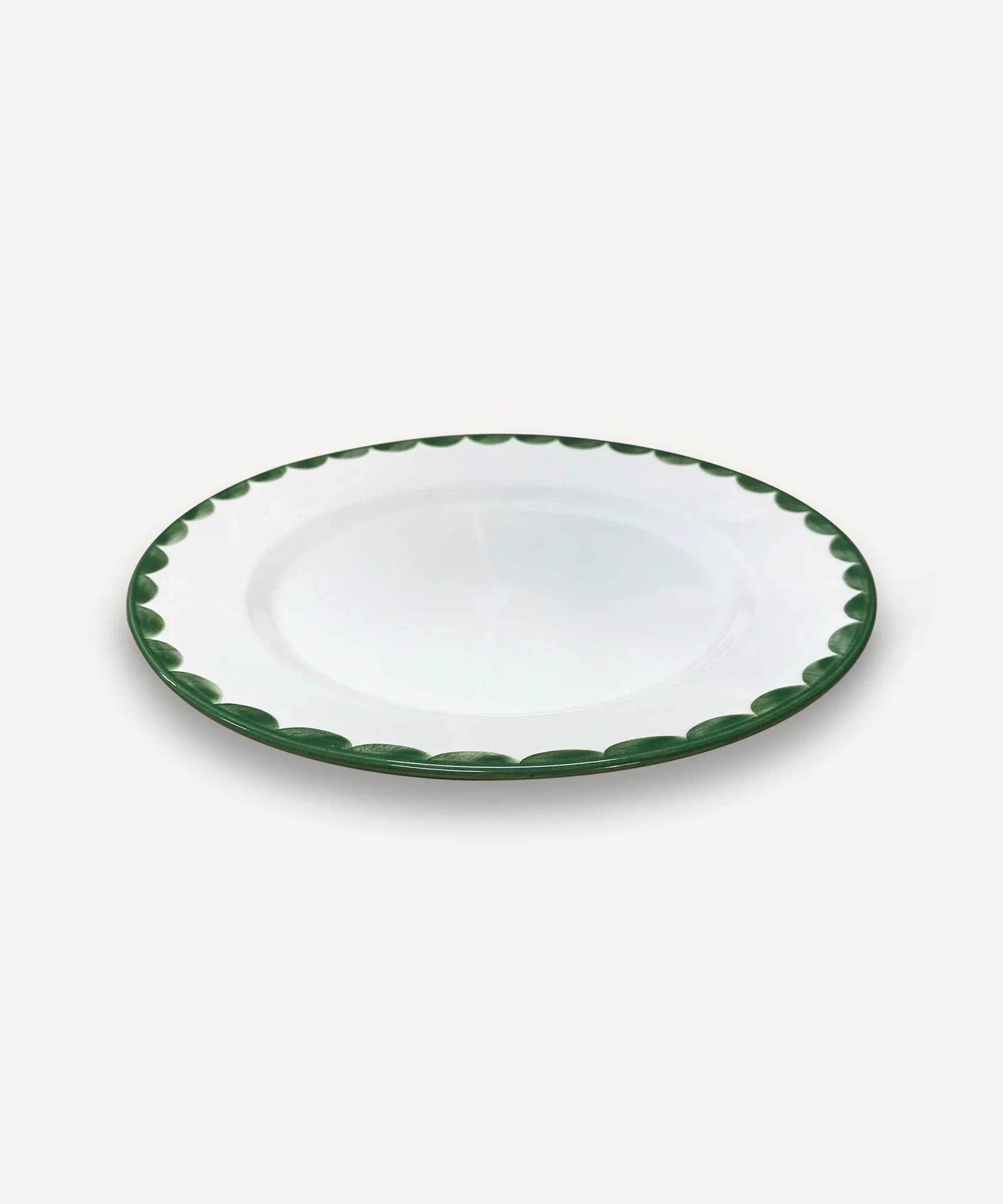 Cascos Dinner Plate, Fern Green