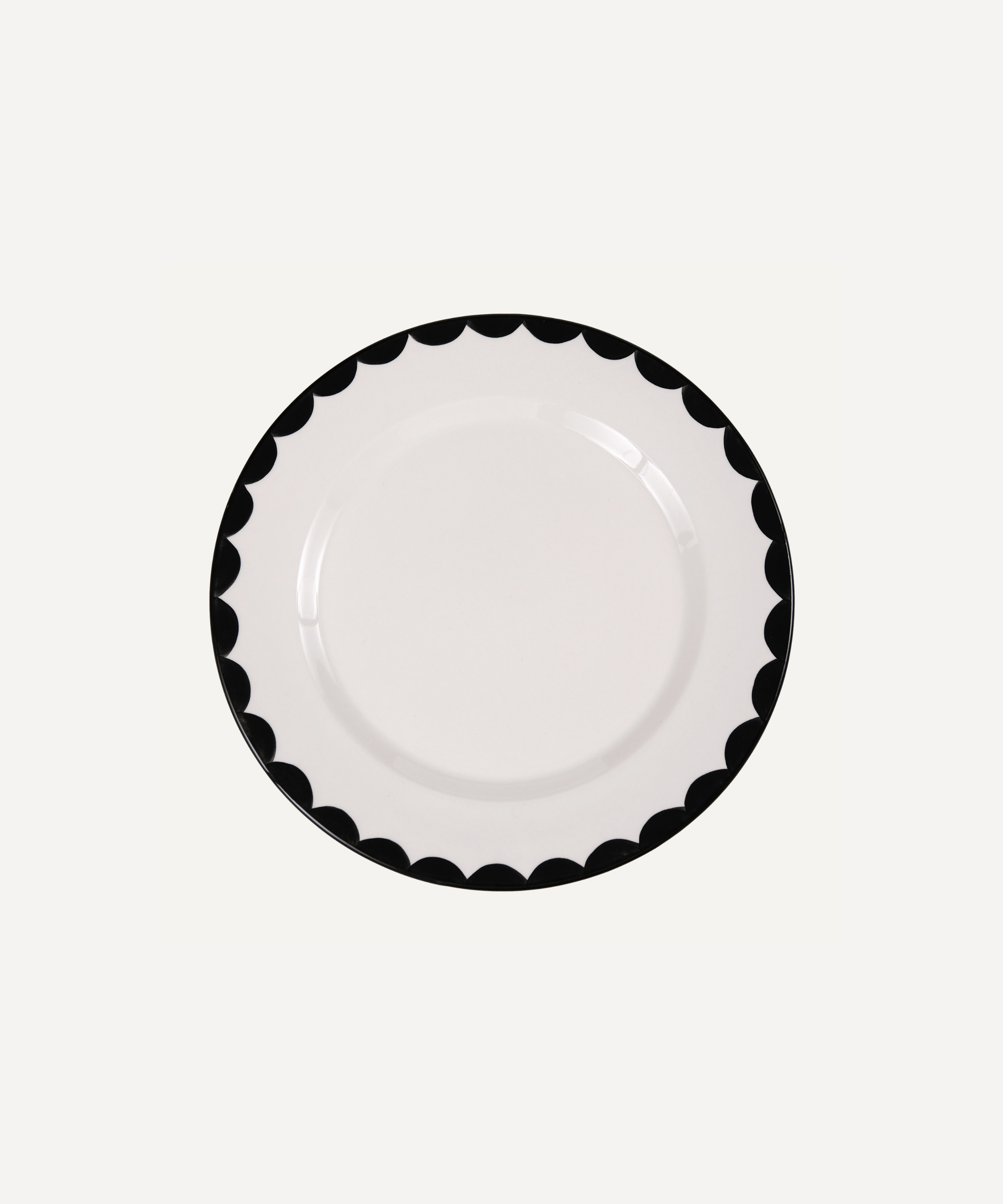 Cascos Dinner Plate, Jet Black