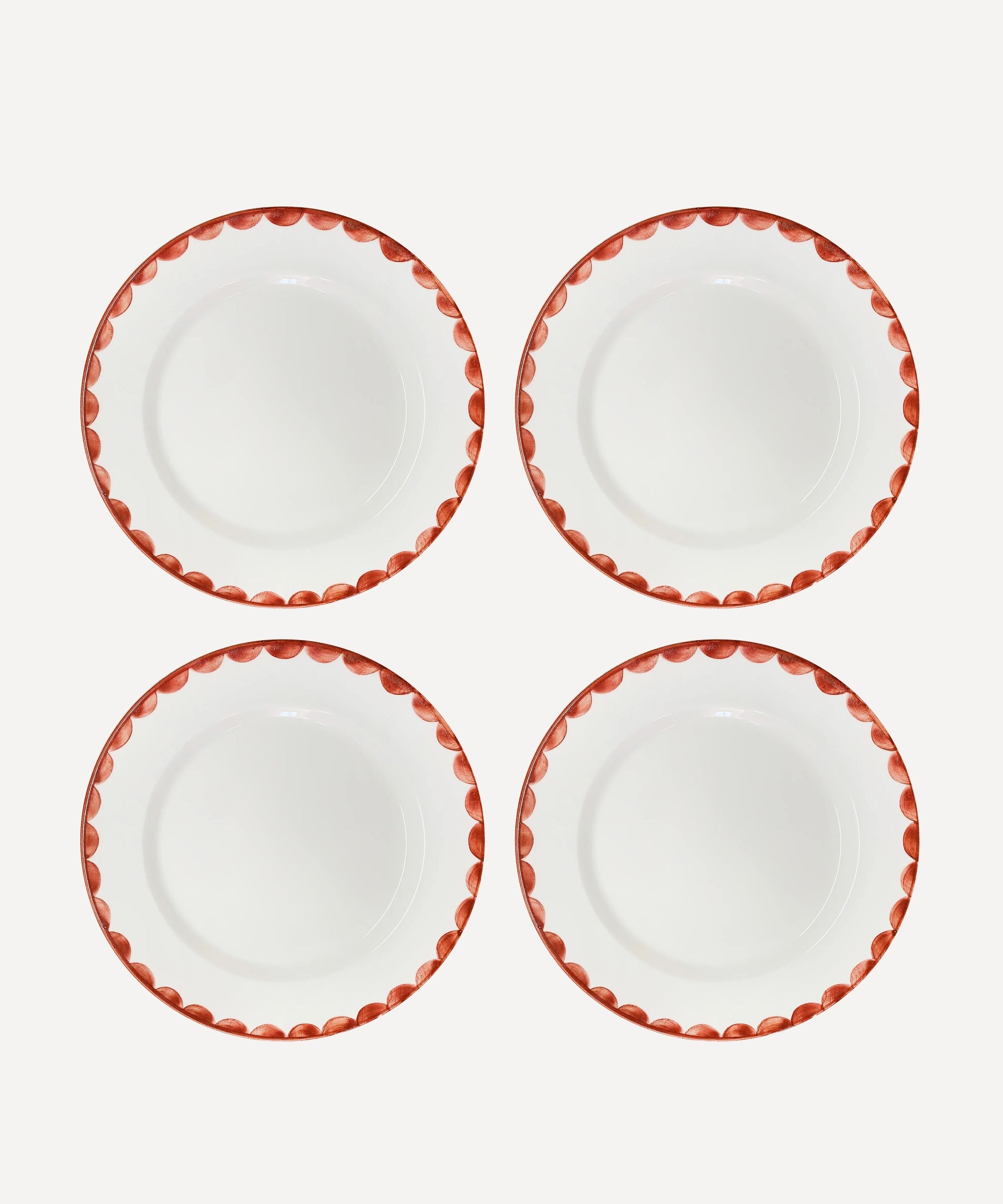 Cascos Dinner Plate, Rust Red (Set of 4)