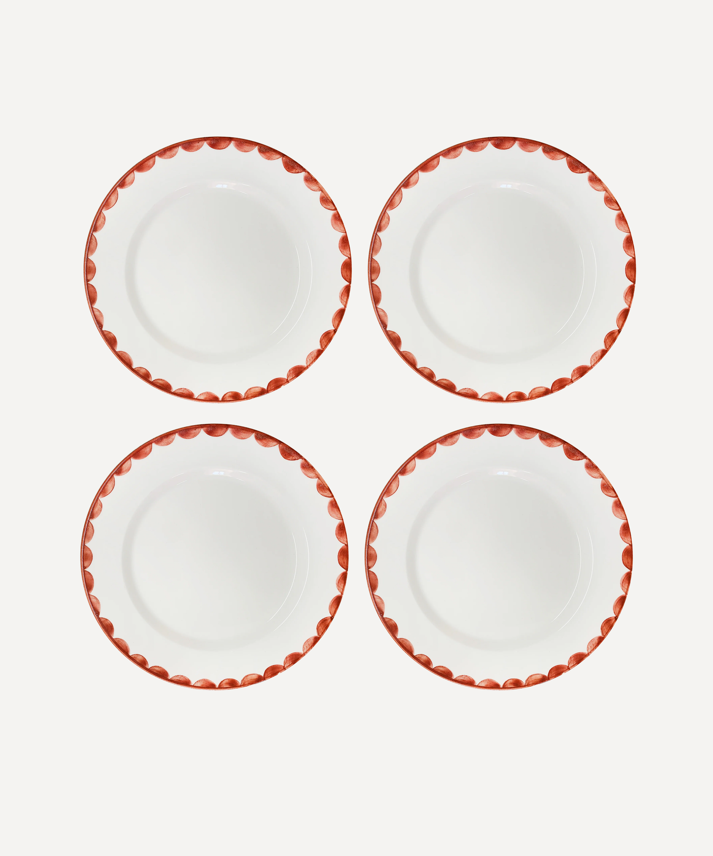 Cascos Dinner Plate, Rust Red (Set of 4)