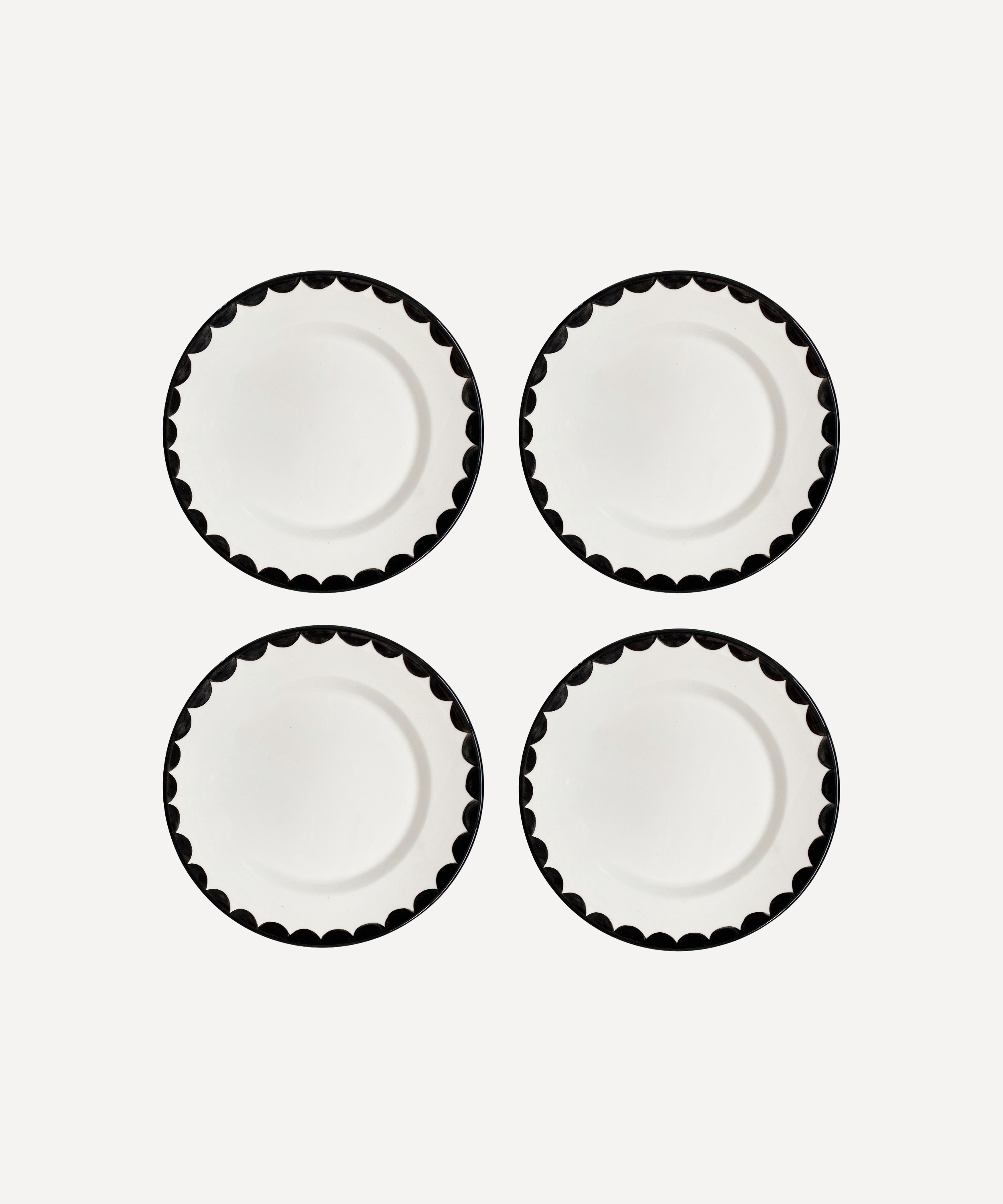 Cascos Side Plate, Jet Black (Set of 4)