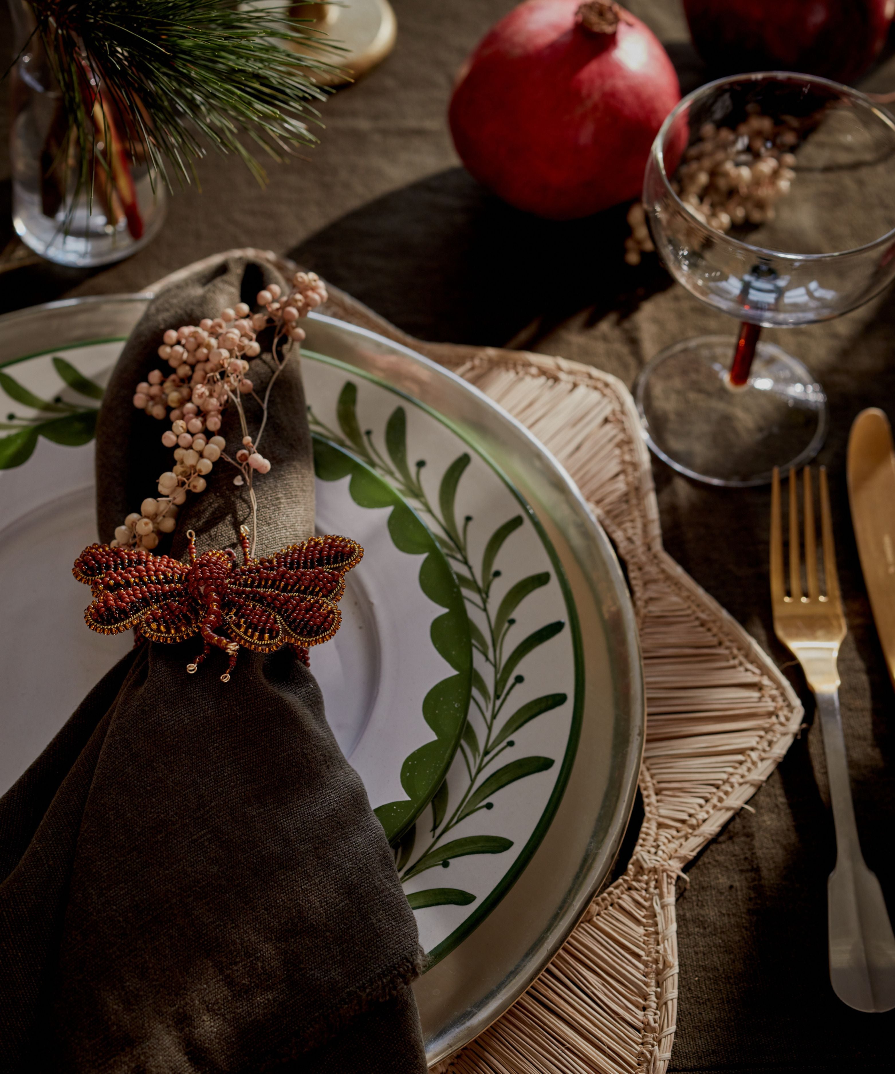 Cascos Side Plate, Fern Green