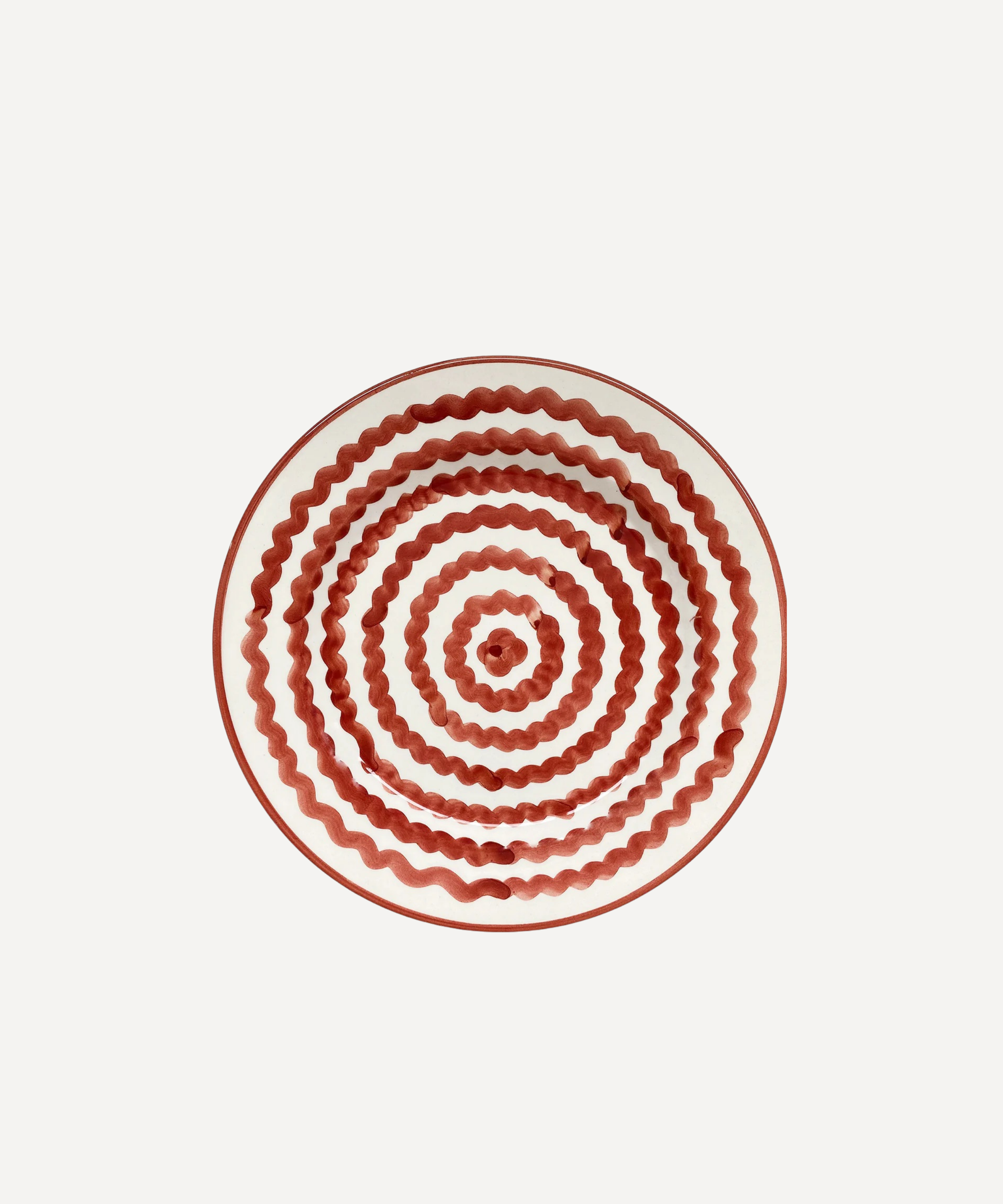 Ondas Dinner plate, Rust Red