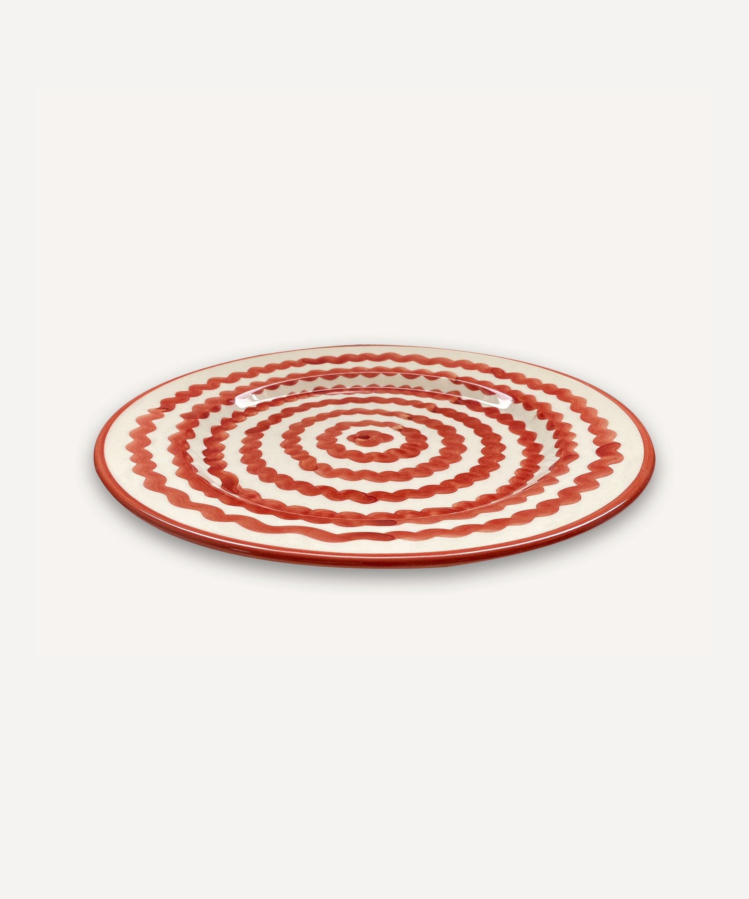 Ondas Dinner plate, Rust Red