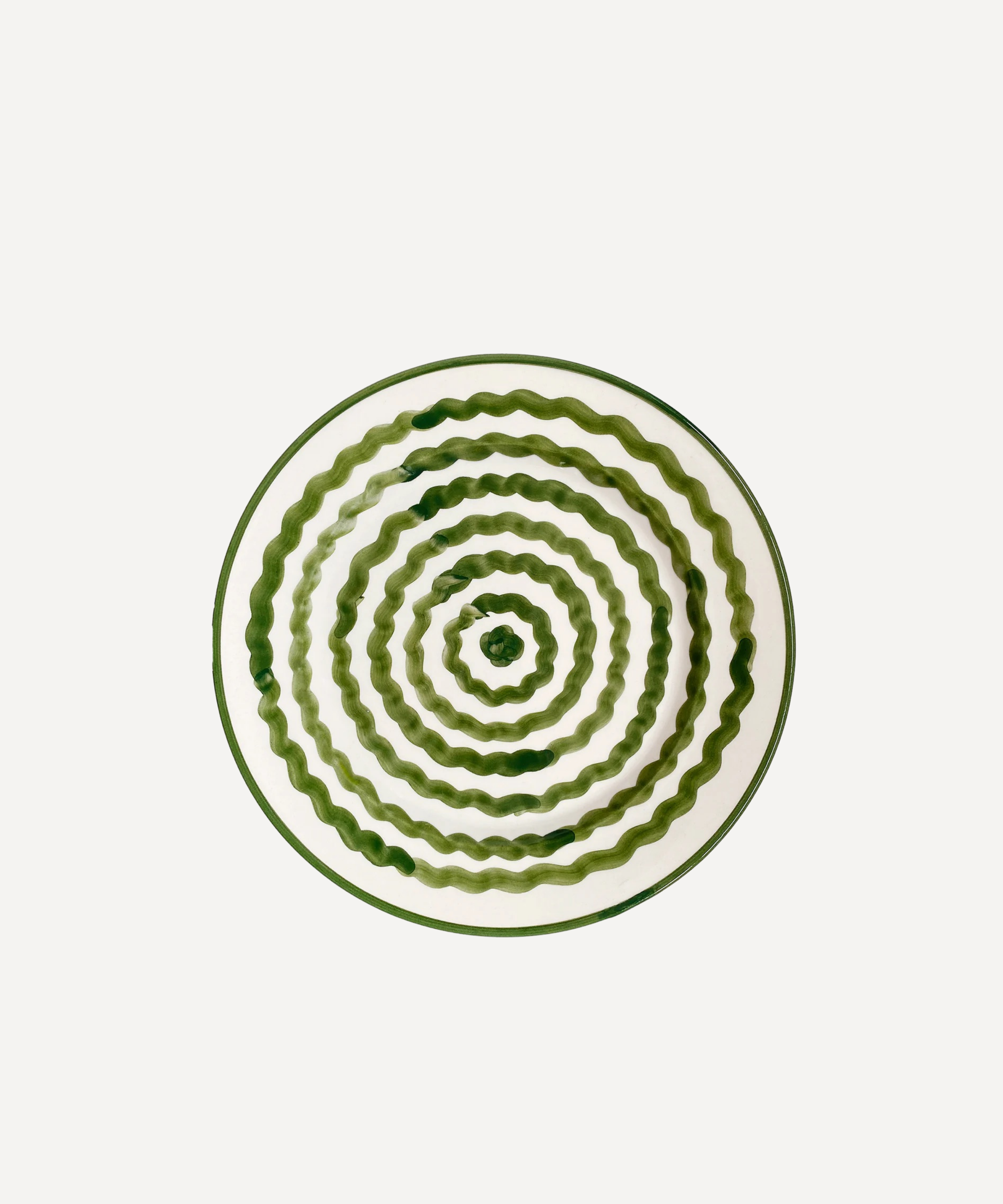 Ondas Dinner plate, Fern Green
