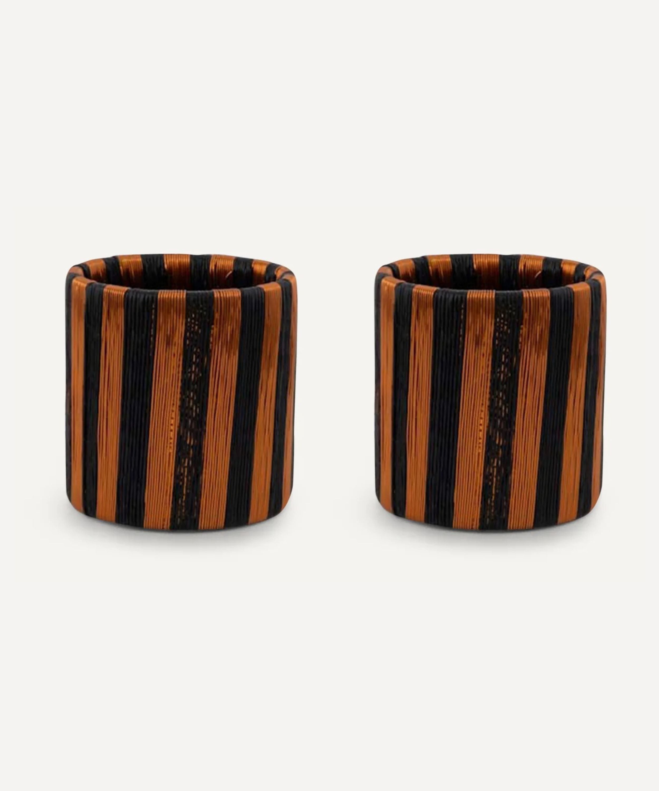 Pacifico Copper Napkin Ring, Black (Set of 2)