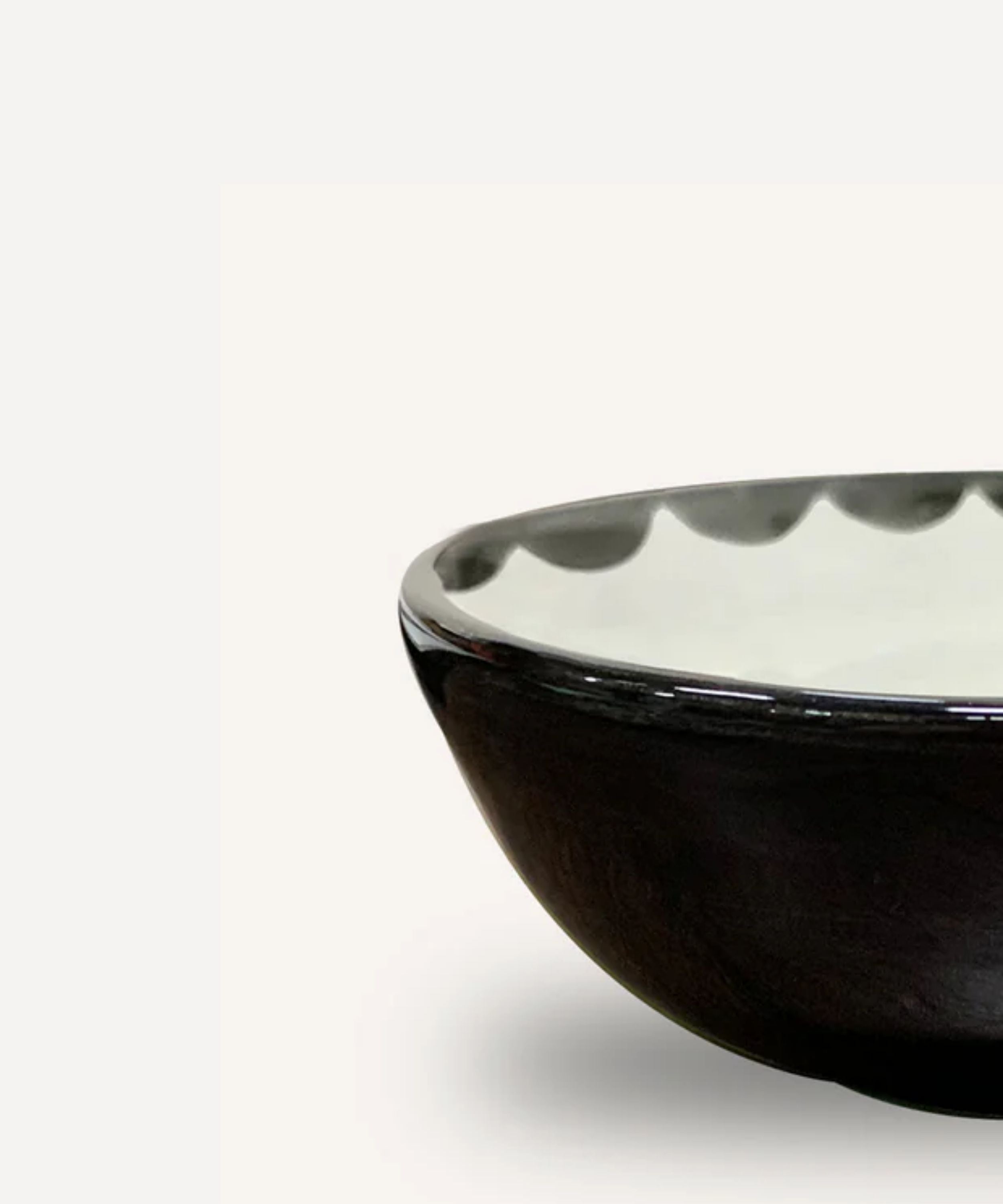 Cascos Soup Bowl, Jet Black