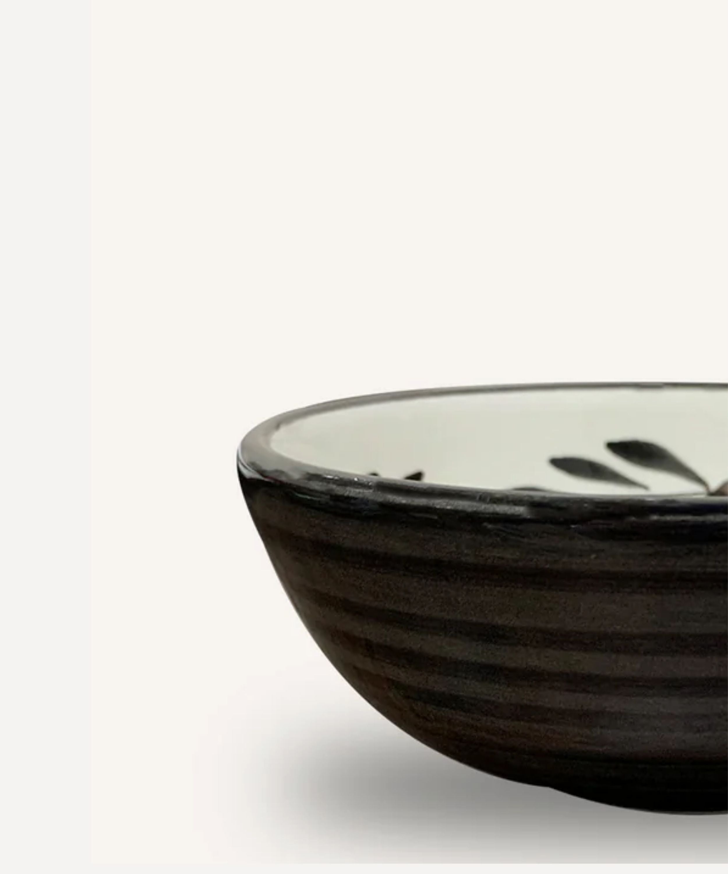 Flor Soup Bowl, Jet Black