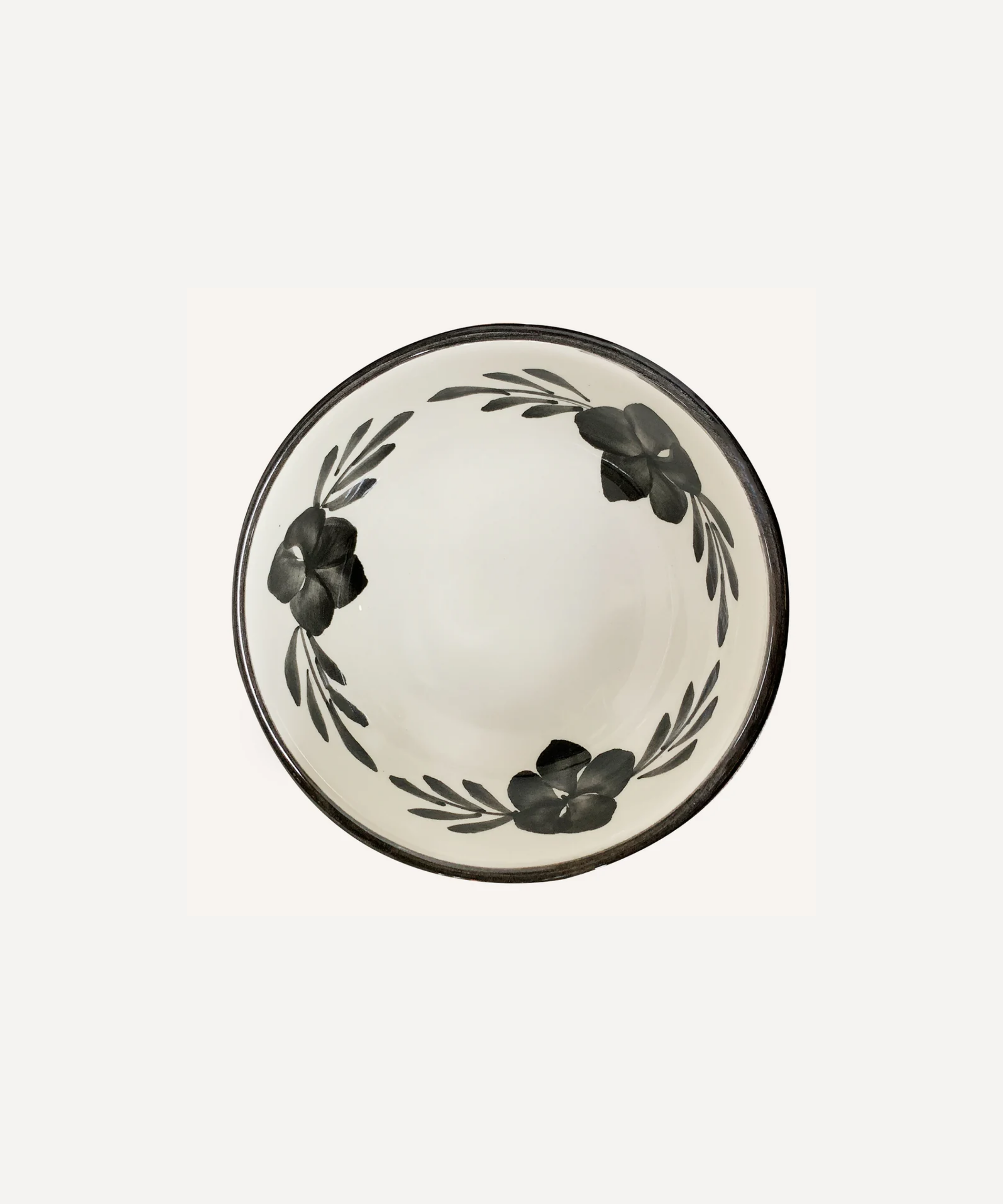 Flor Soup Bowl, Jet Black