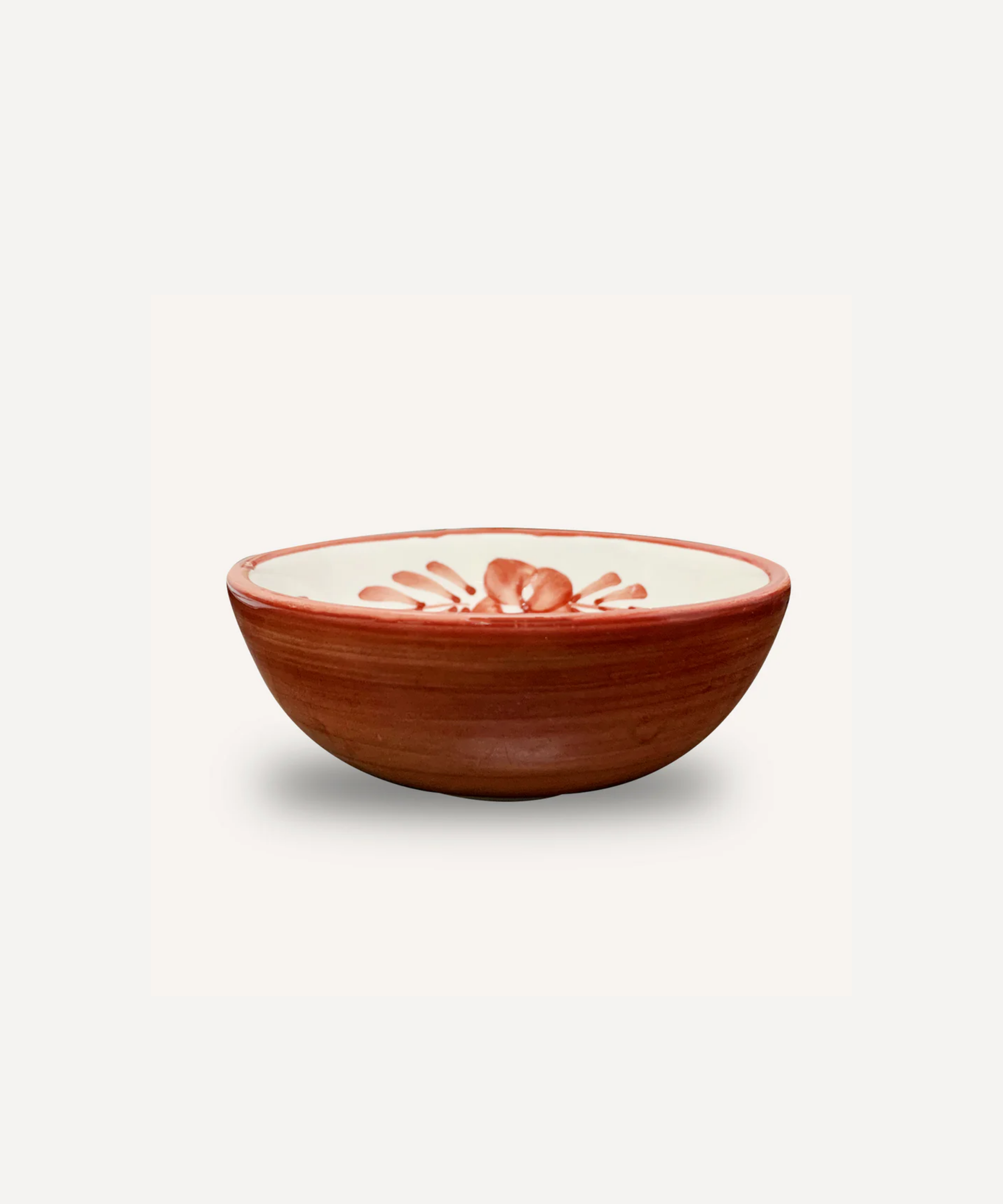 Flor Soup Bowl, Rust Red