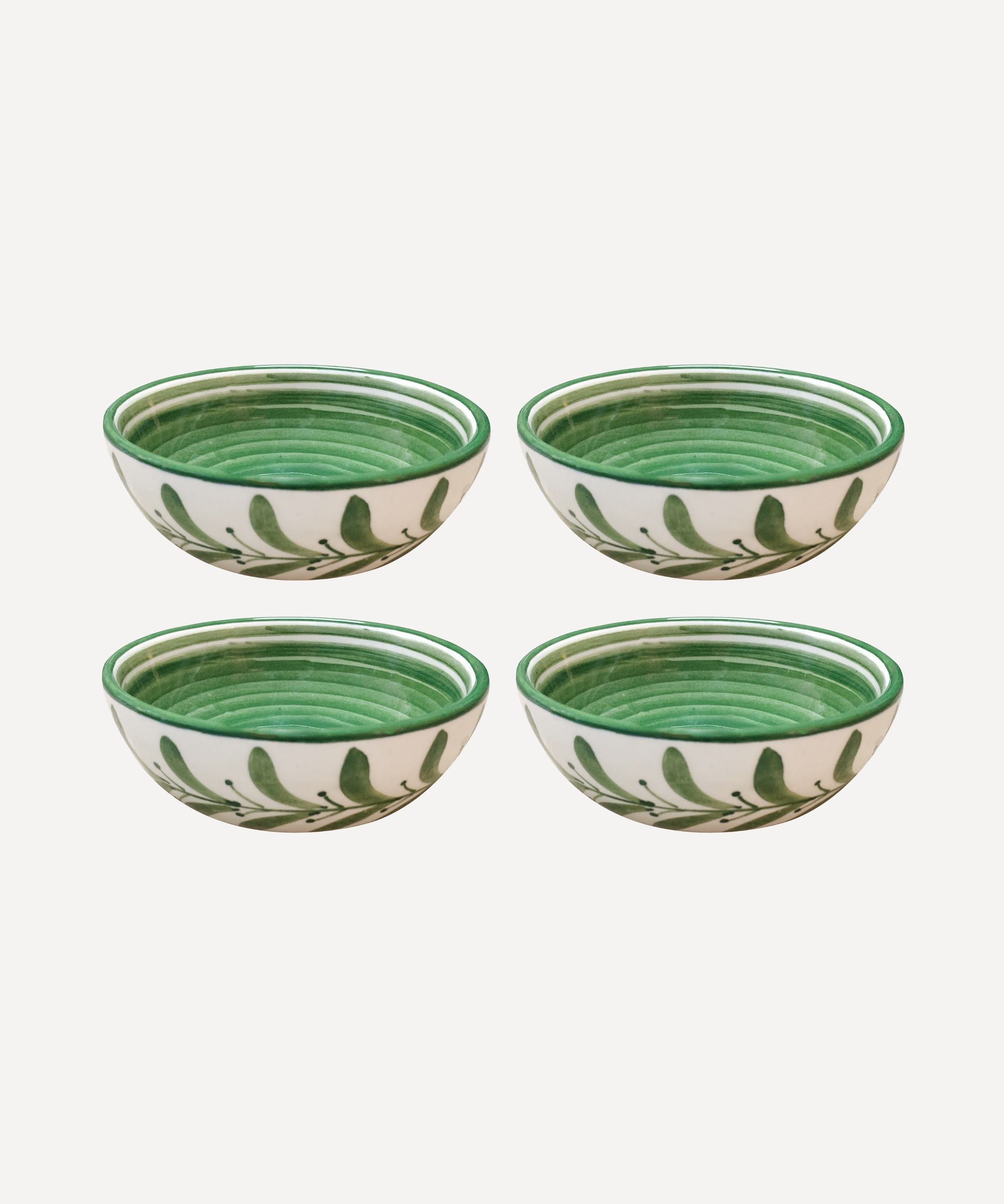 Helecho Soup Bowl, Fern Green (Set of 4)