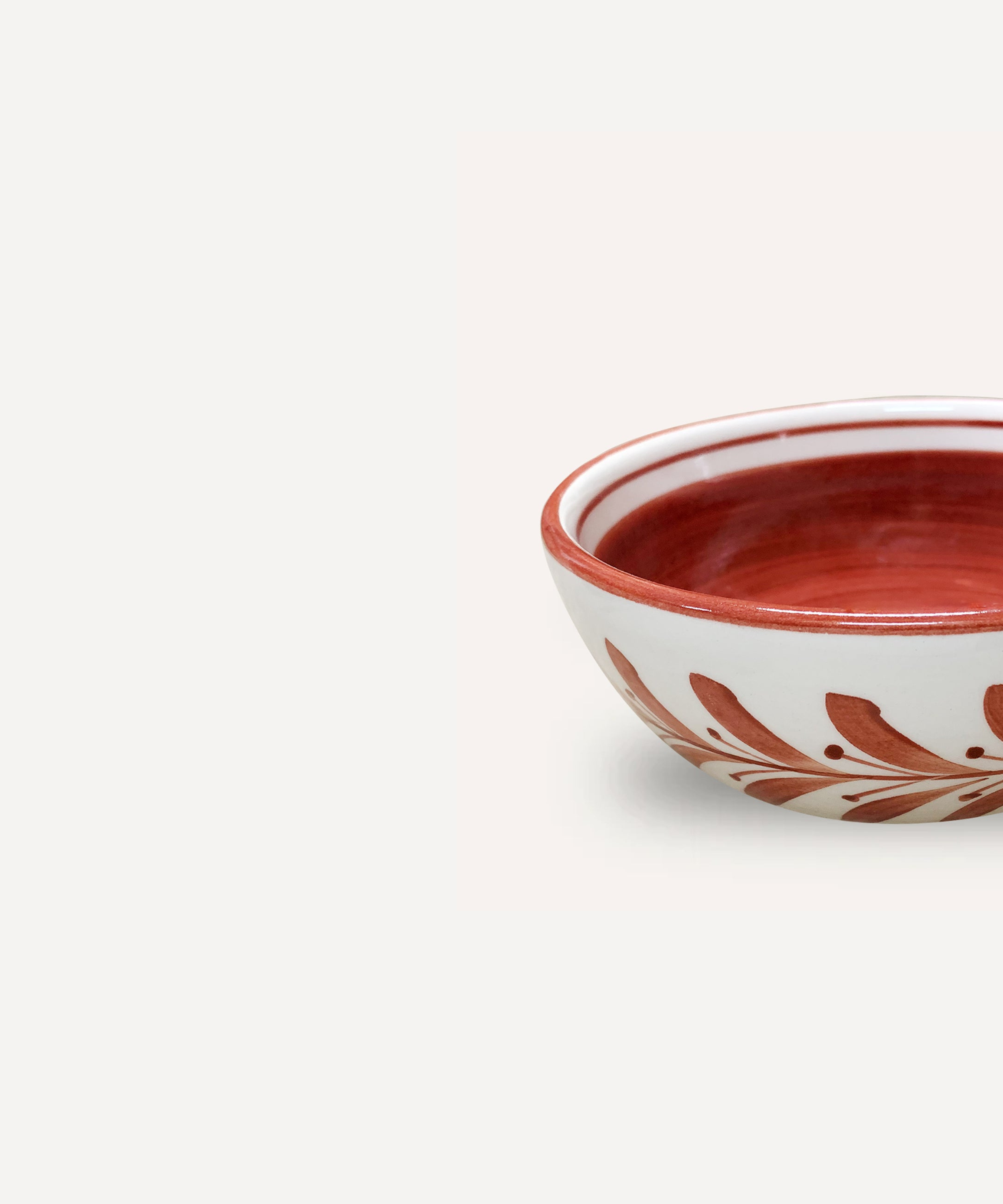 Helecho Soup Bowl, Rust Red